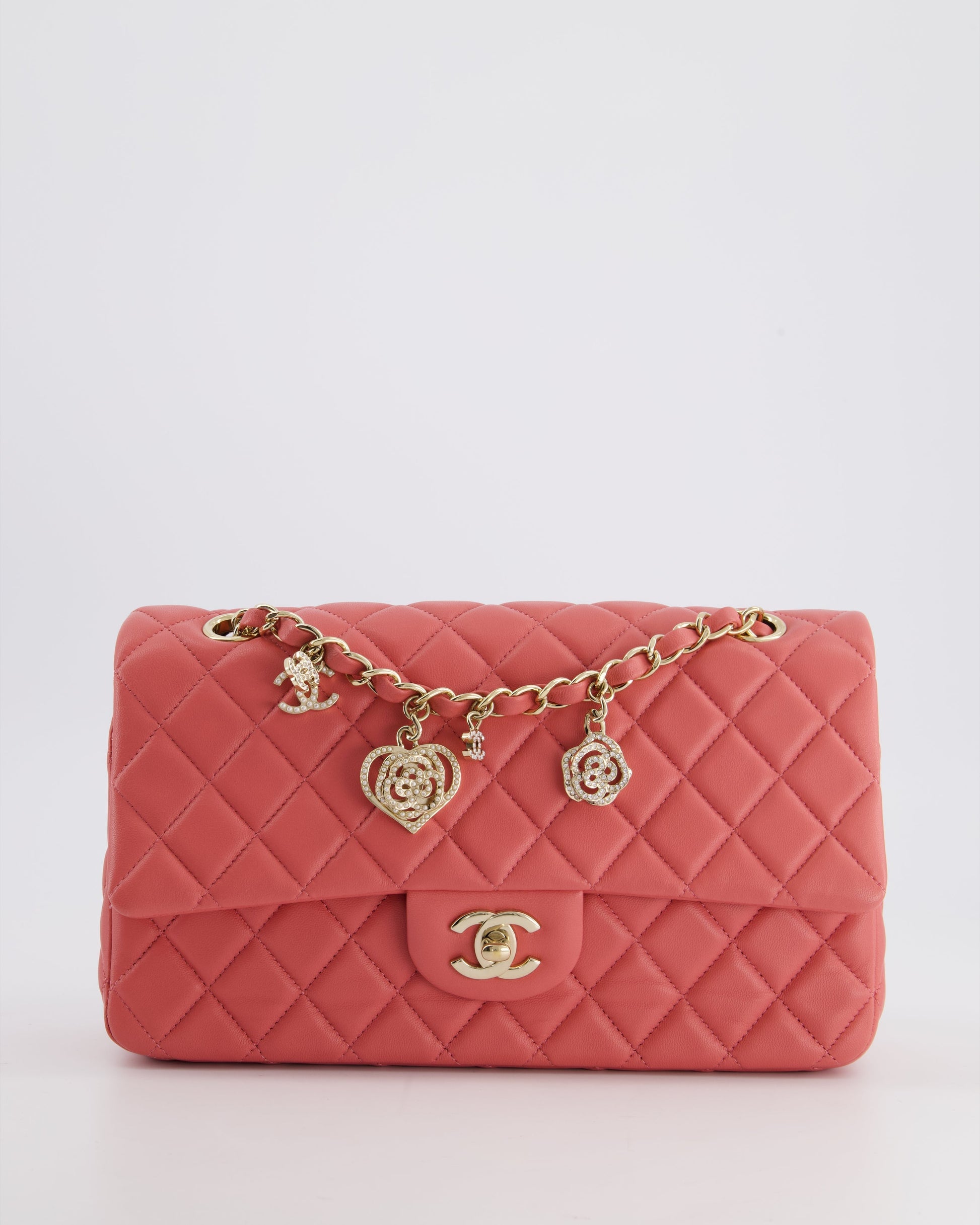 Chanel Pink Medium Single Flap Flap Bag - Rovelle Bags