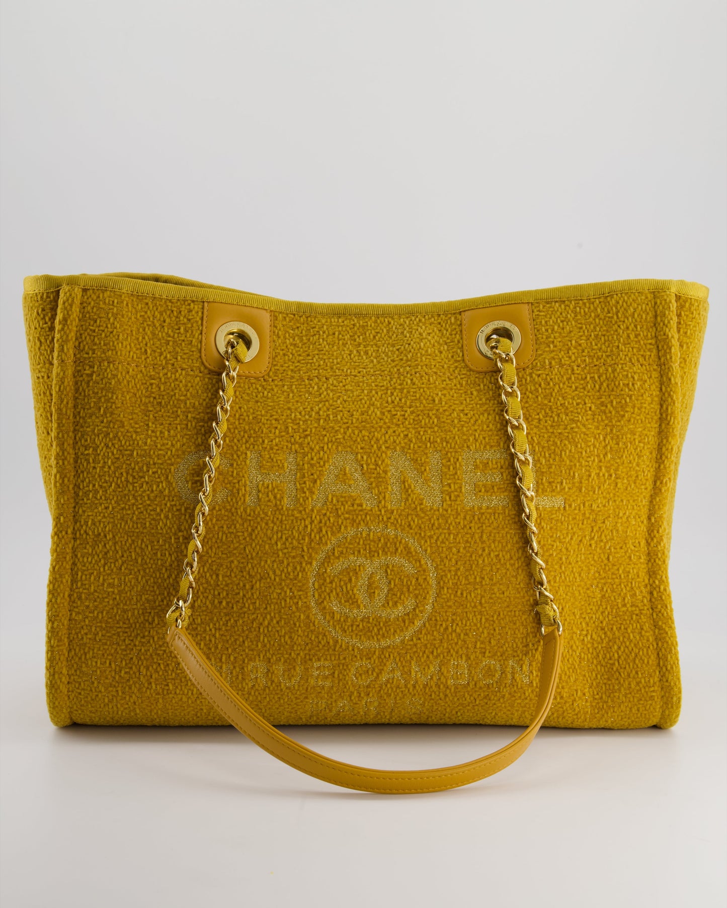 Chanel *HOT* Chanel Mustard Yellow Small Tote Bag - Rovelle Bags