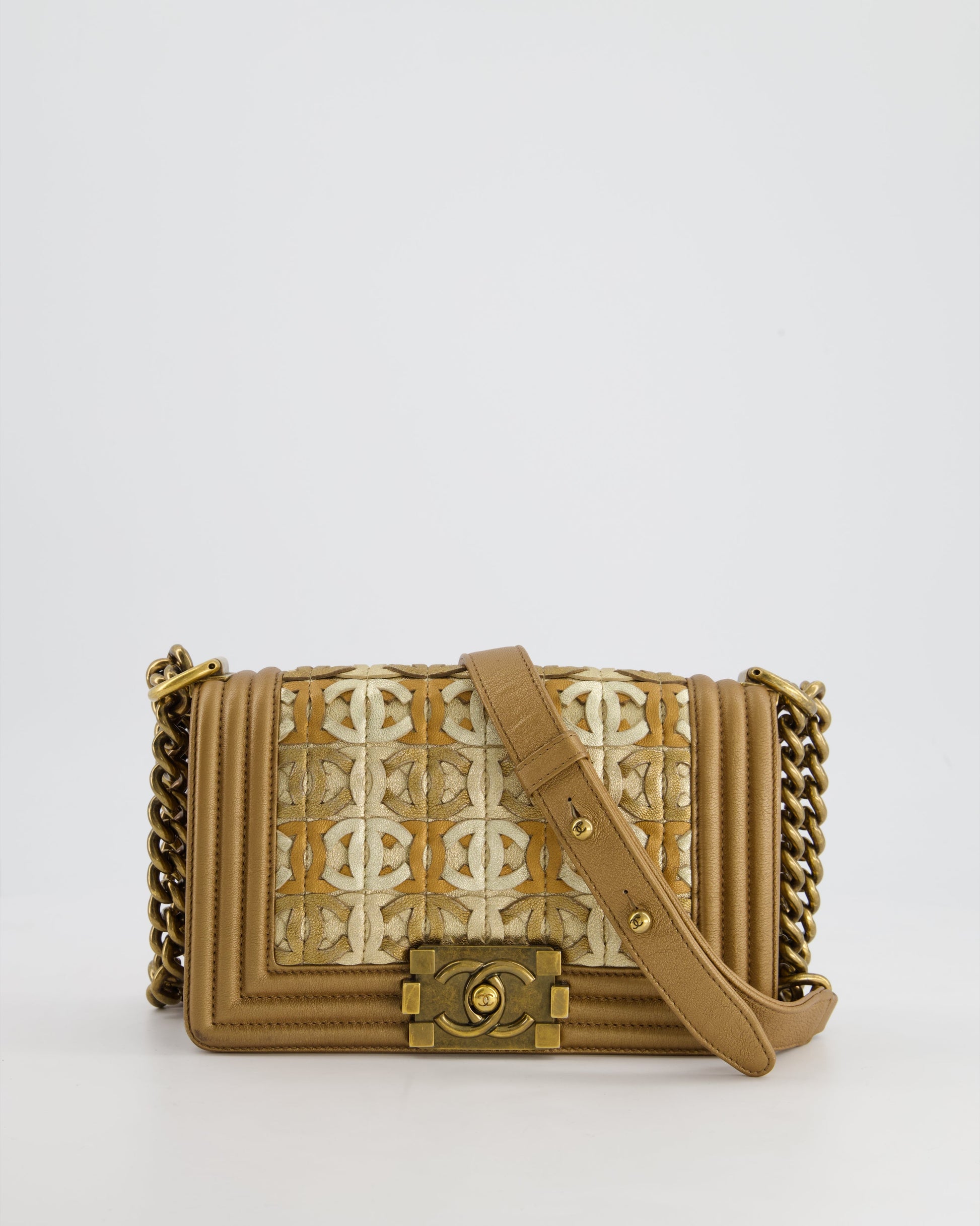 Chanel *LIMITED EDITION* Chanel Gold Metallic Handbag - Rovelle Bags