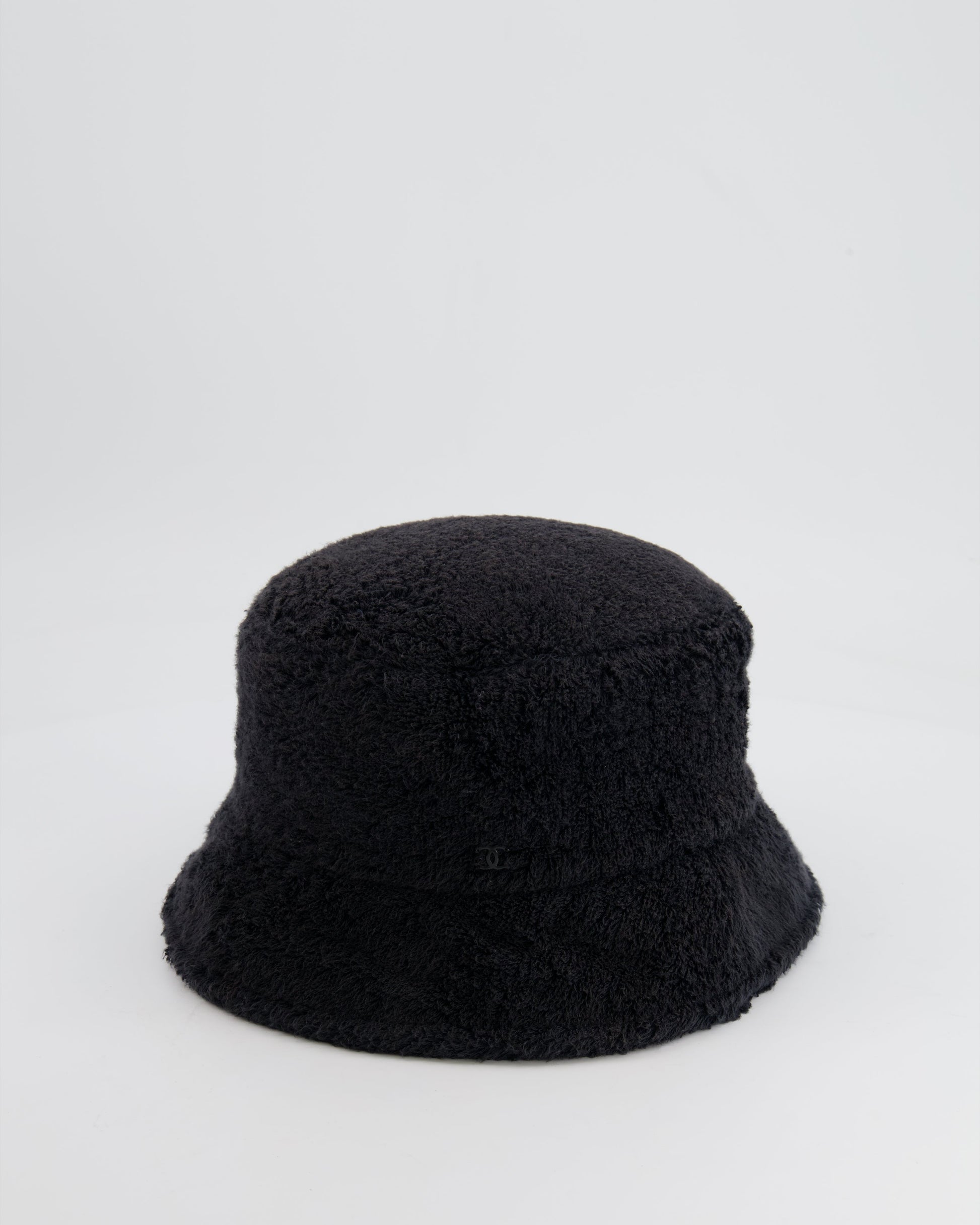 Chanel Black Terry Towelling Bucket Hat Handbag - Rovelle Bags