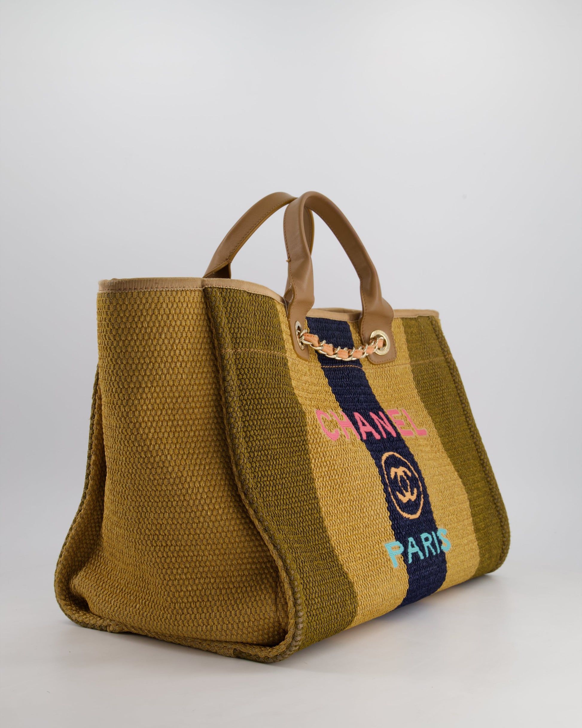 Chanel *HOT* Chanel Beige, Navy and Tote Bag - Rovelle Bags