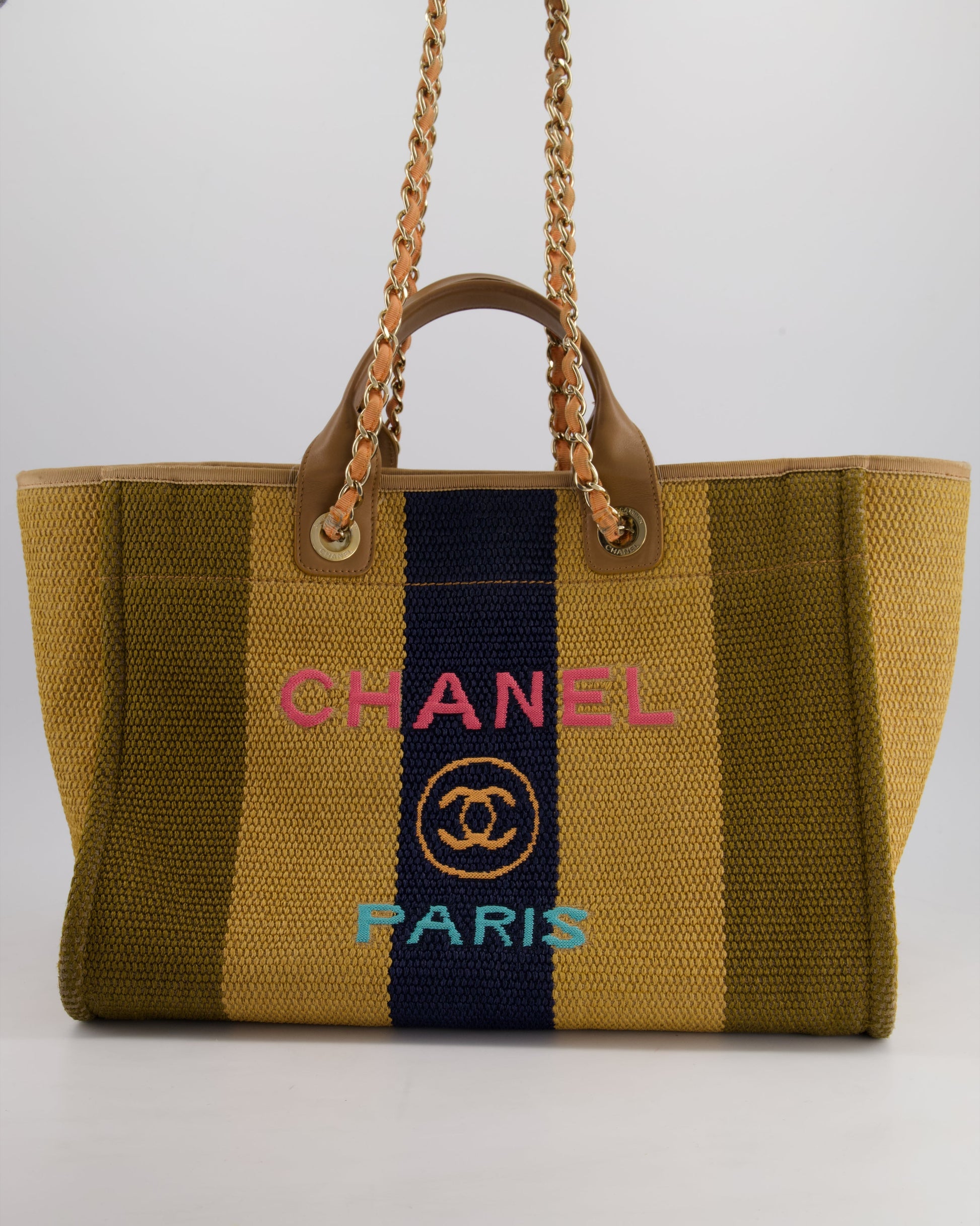 Chanel *HOT* Chanel Beige, Navy and Tote Bag - Rovelle Bags