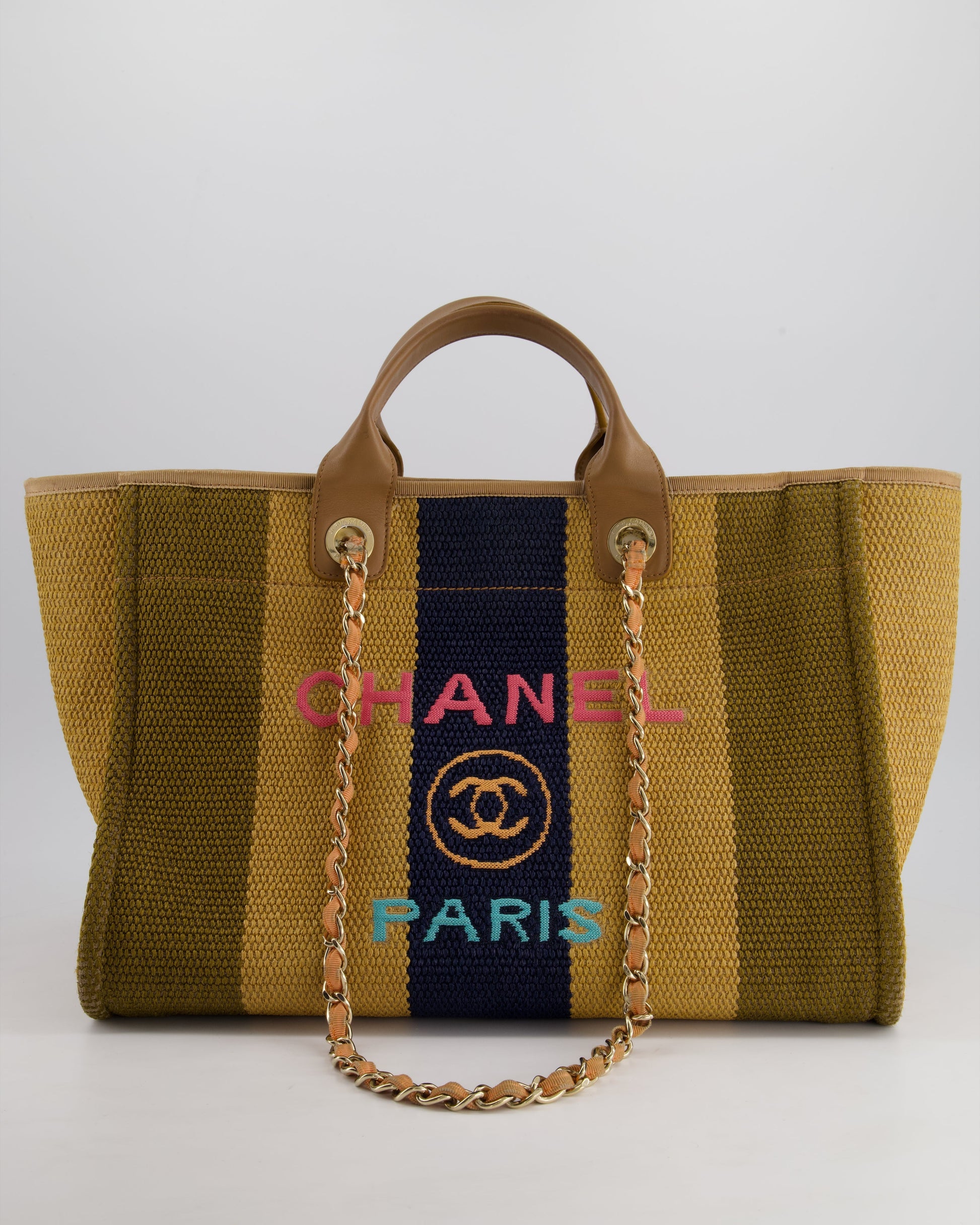Chanel *HOT* Chanel Beige, Navy and Tote Bag - Rovelle Bags