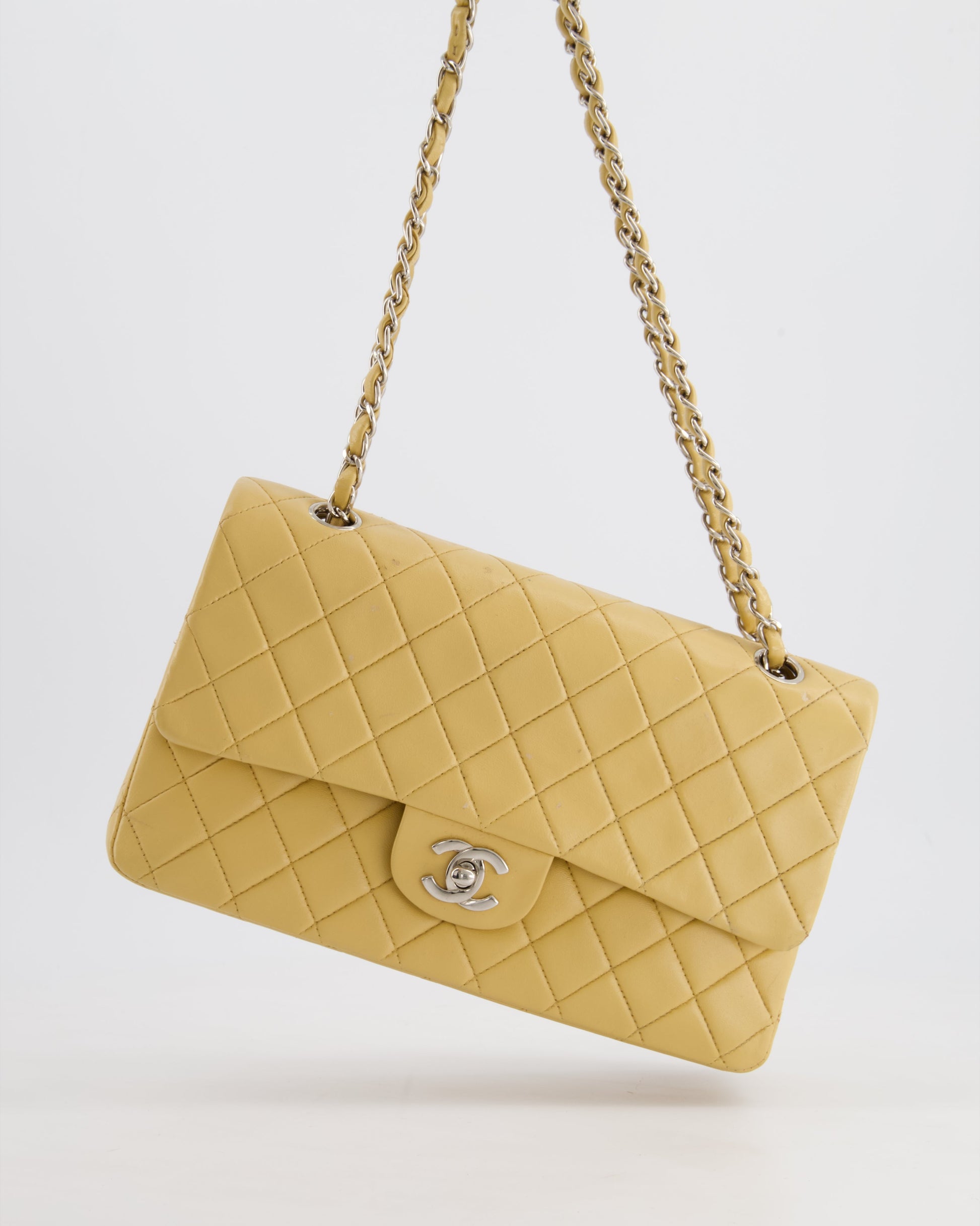 Chanel Beige Classic Medium Double Flap Flap Bag - Rovelle Bags
