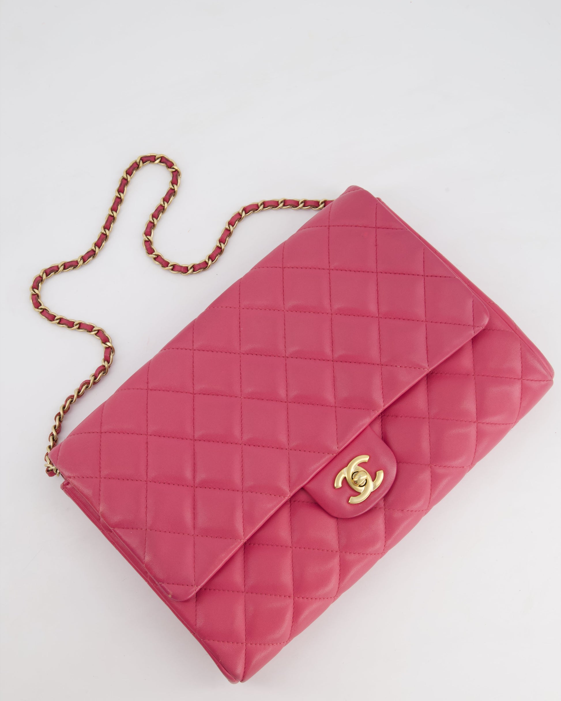 Chanel Pink Timeless Clutch on Chain Clutch Bag - Rovelle Bags