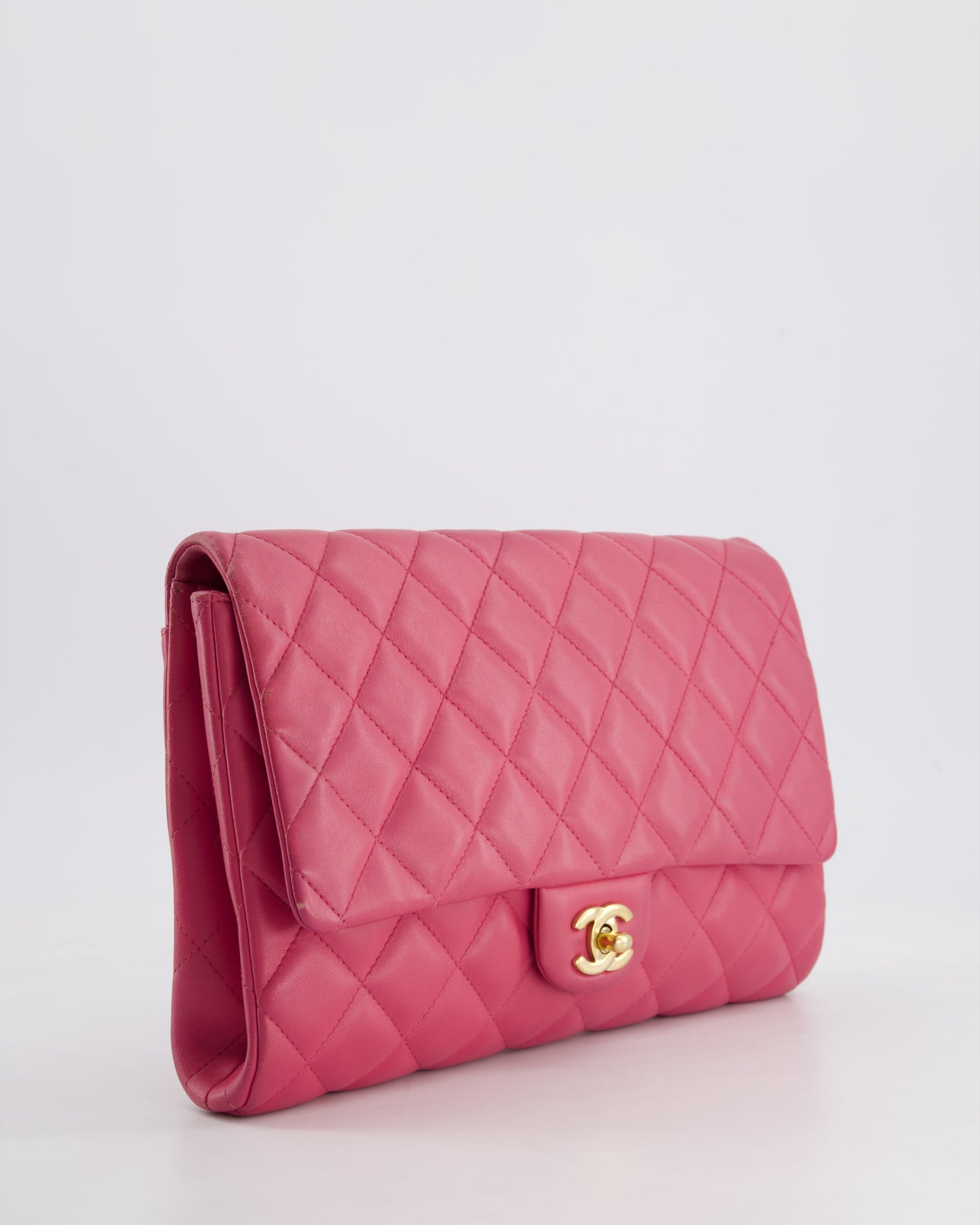 Chanel Pink Timeless Clutch on Chain Clutch Bag - Rovelle Bags