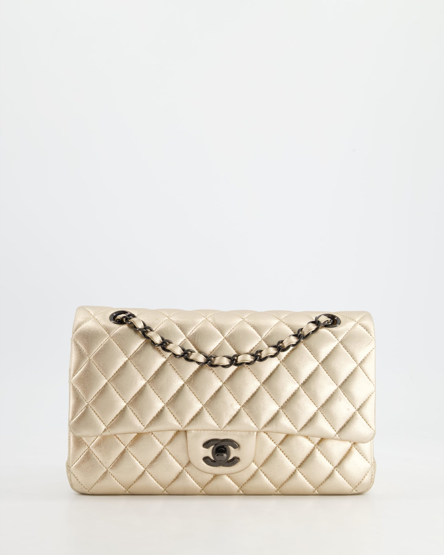 Chanel *SUPER RARE* Chanel Metallic Gold Flap Bag - Rovelle Bags
