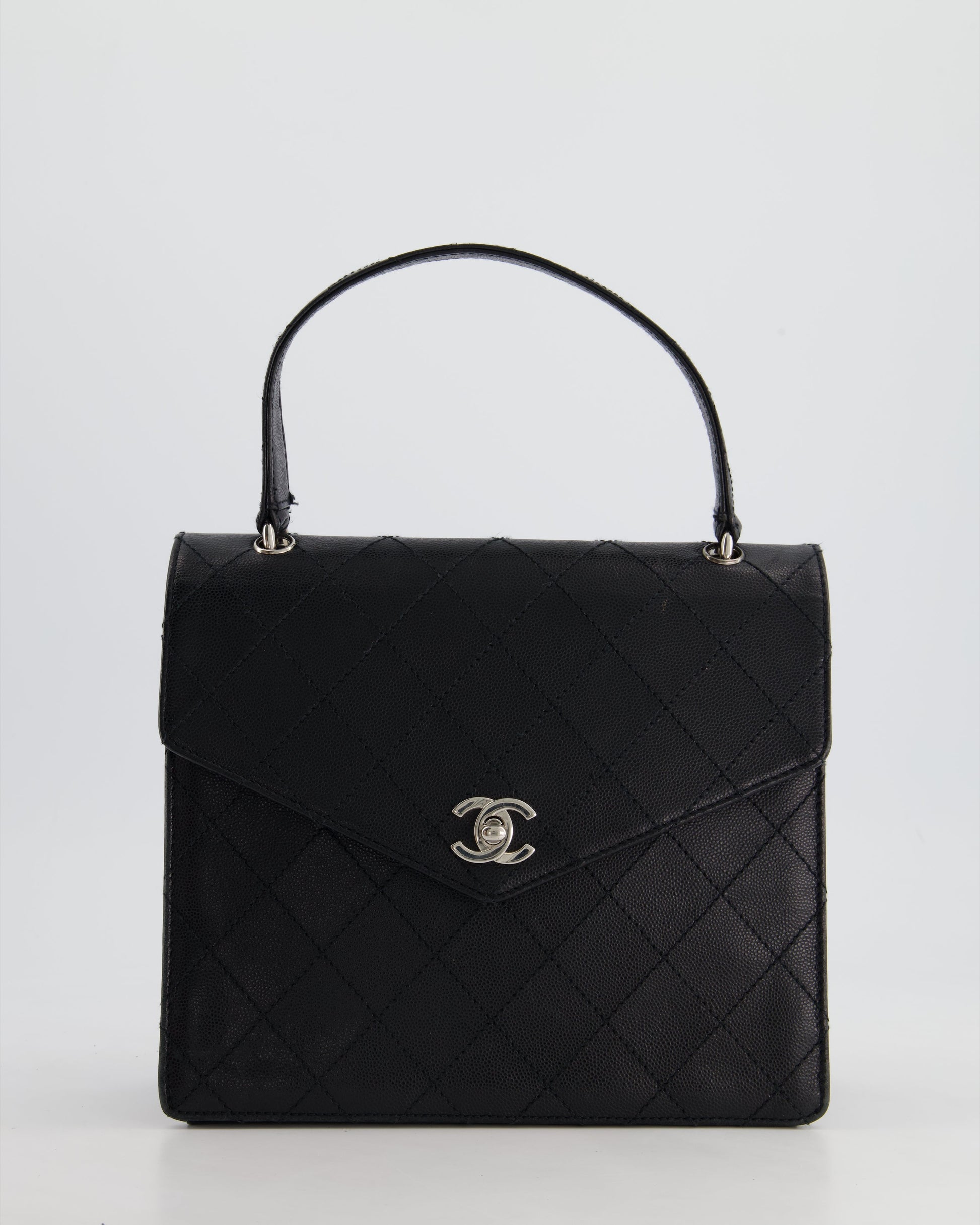 Chanel Black Top Handle Handbag - Rovelle Bags