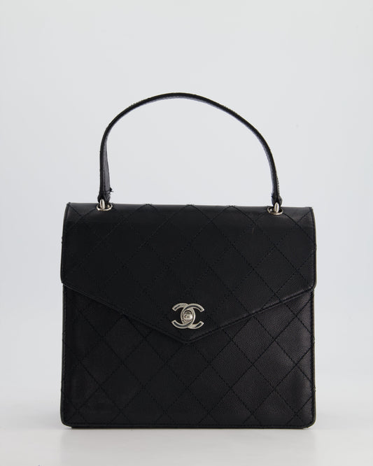 Chanel Black Top Handle Handbag - Rovelle Bags