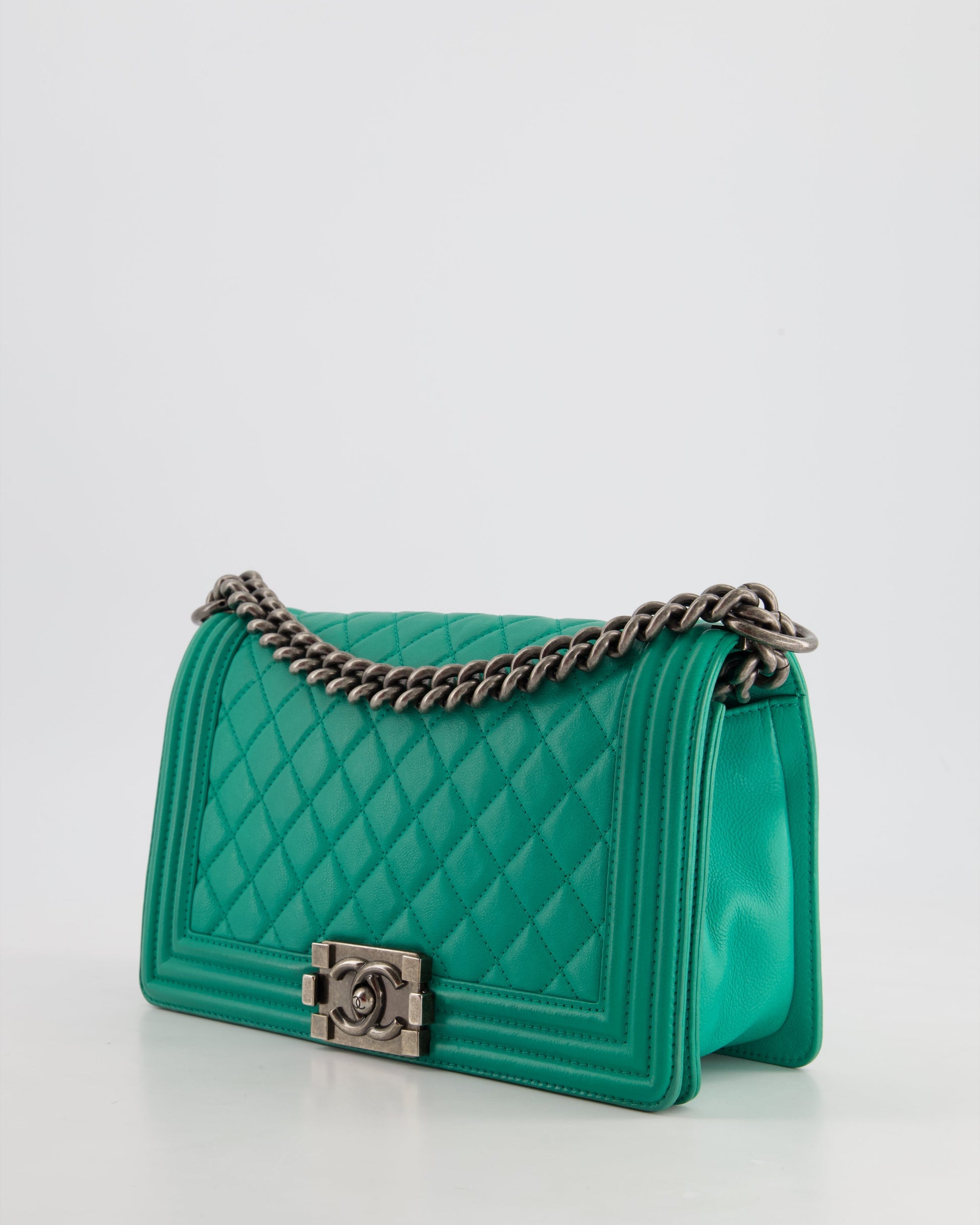 Chanel *HOT* Chanel Mint Green Medium Handbag - Rovelle Bags