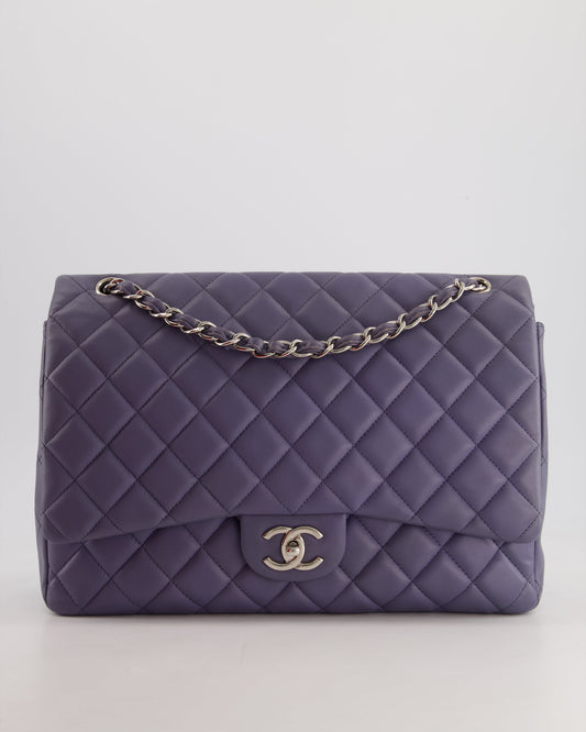 Chanel Lavender Purple Maxi Classic Double Flap Bag - Rovelle Bags