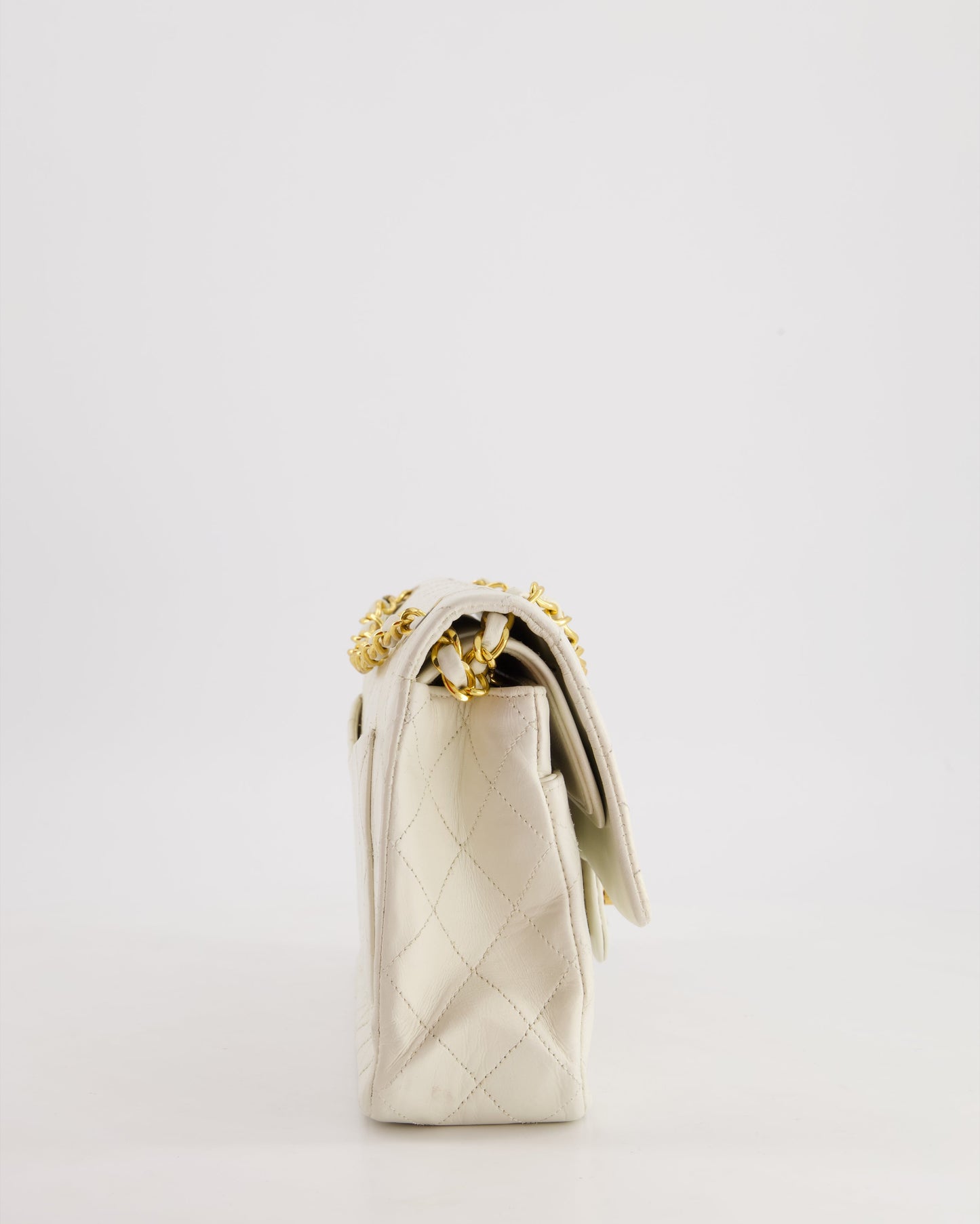 Chanel *FIRE PRICE* Chanel White Medium Flap Bag - Rovelle Bags