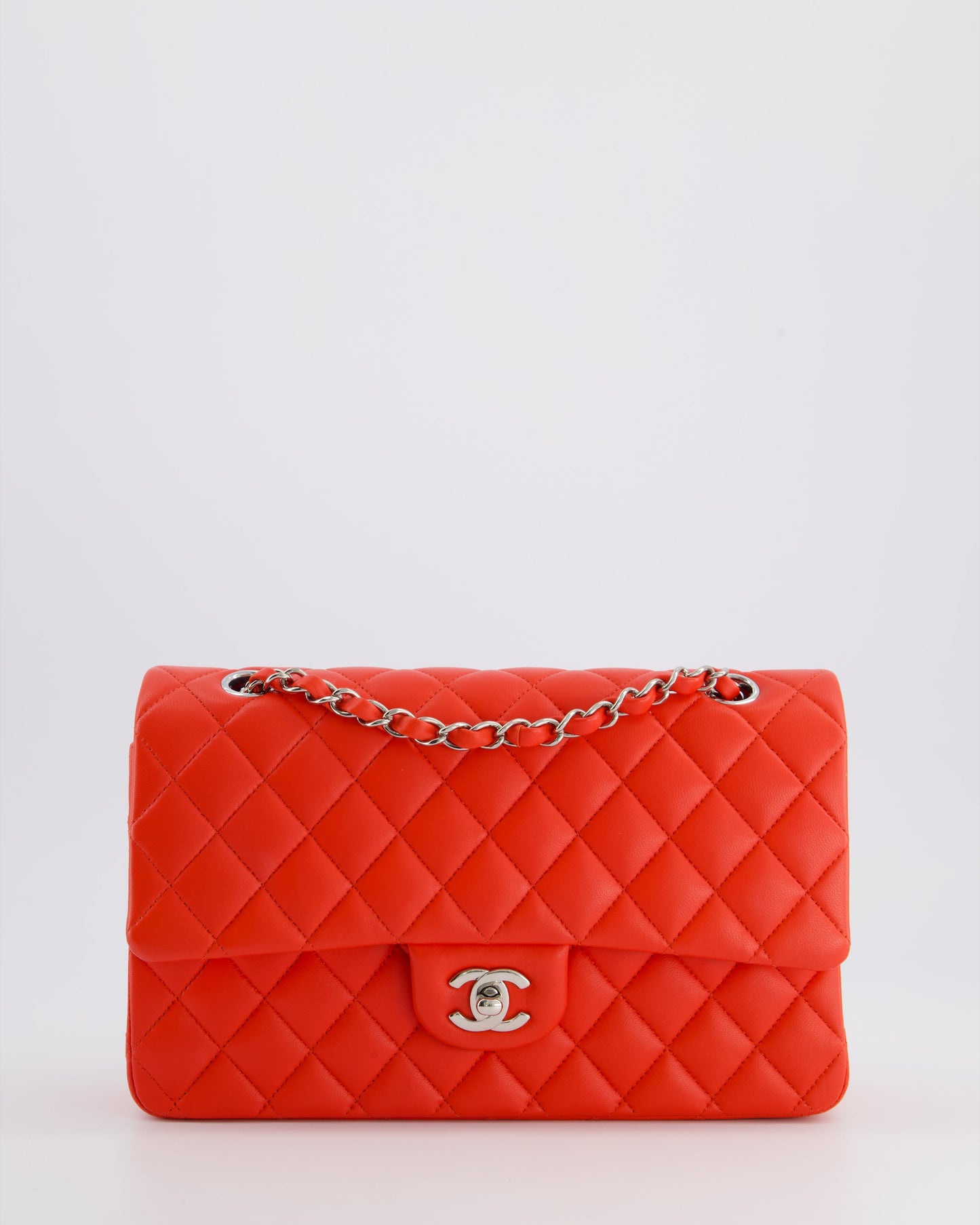 Chanel Scarlet Red Medium Classic Double Flap Bag - Rovelle Bags