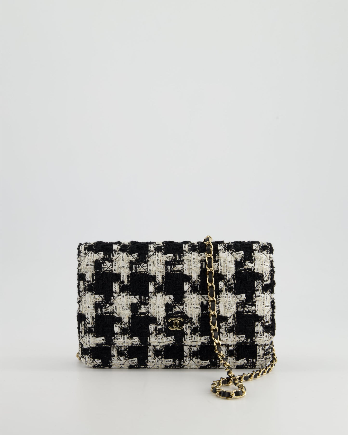 Chanel *HOT* Chanel Black & White Wallet On Chain - Rovelle Bags