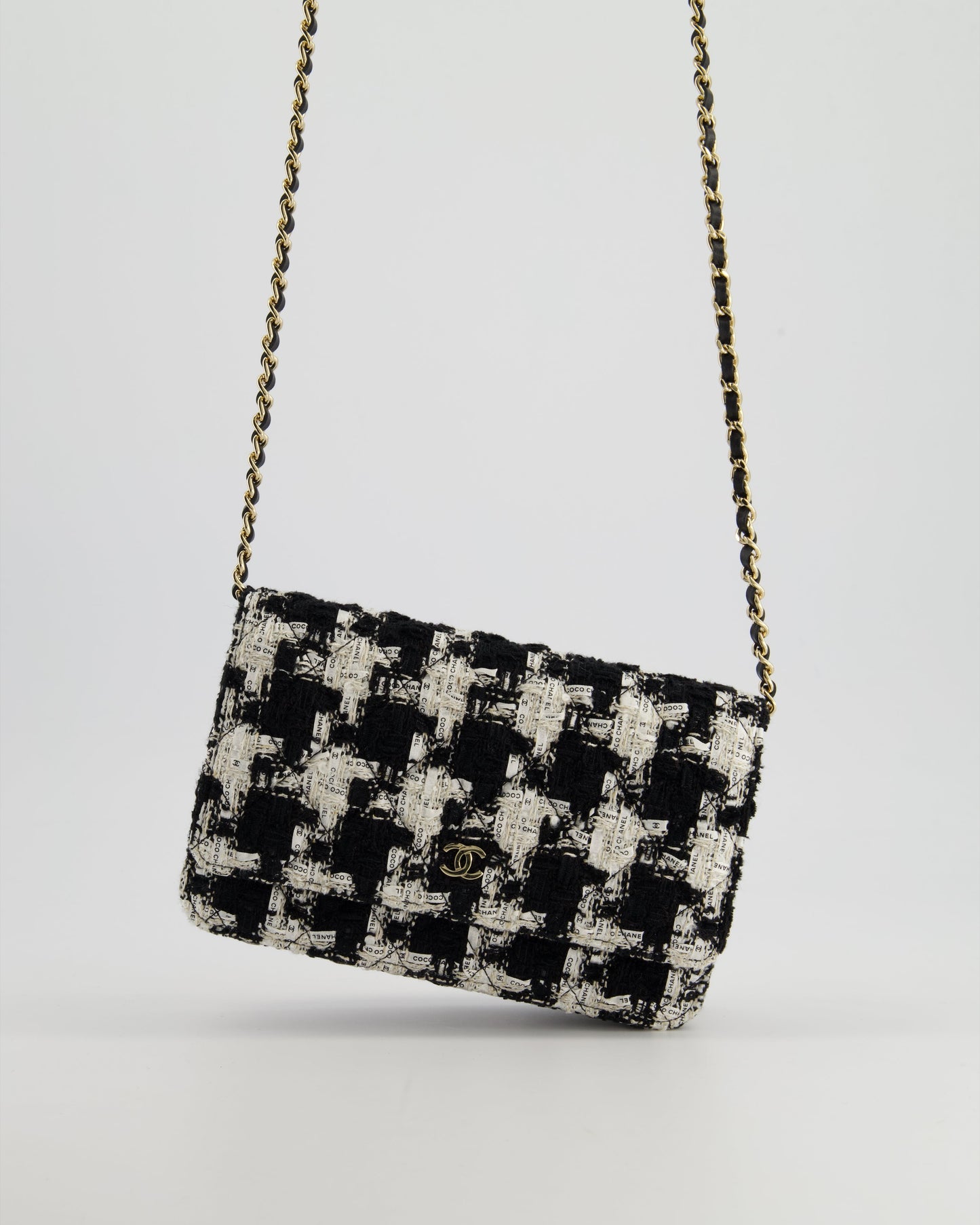 Chanel *HOT* Chanel Black & White Wallet On Chain - Rovelle Bags