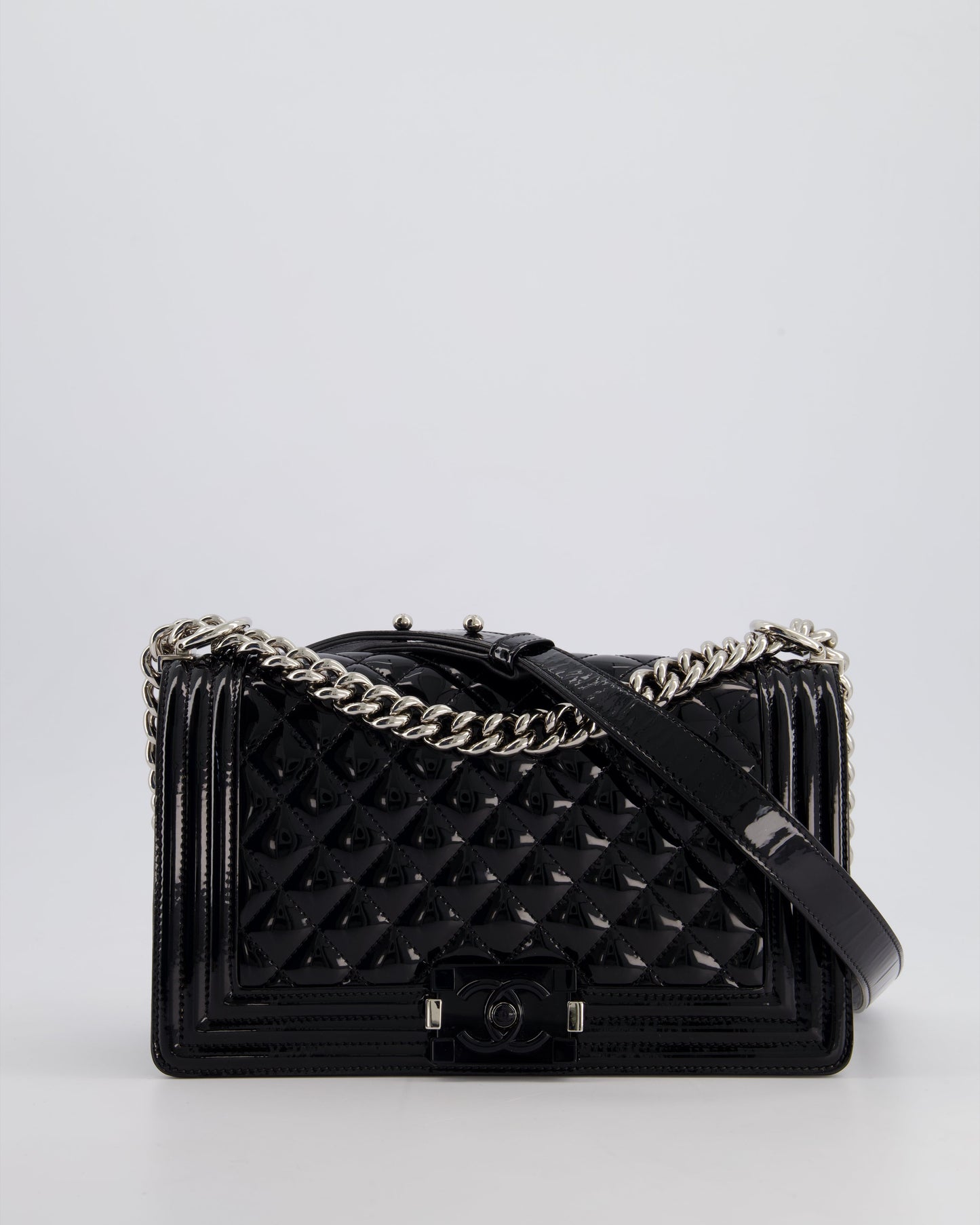 Chanel *FIRE PRICE* Chanel Black Patent Handbag - Rovelle Bags