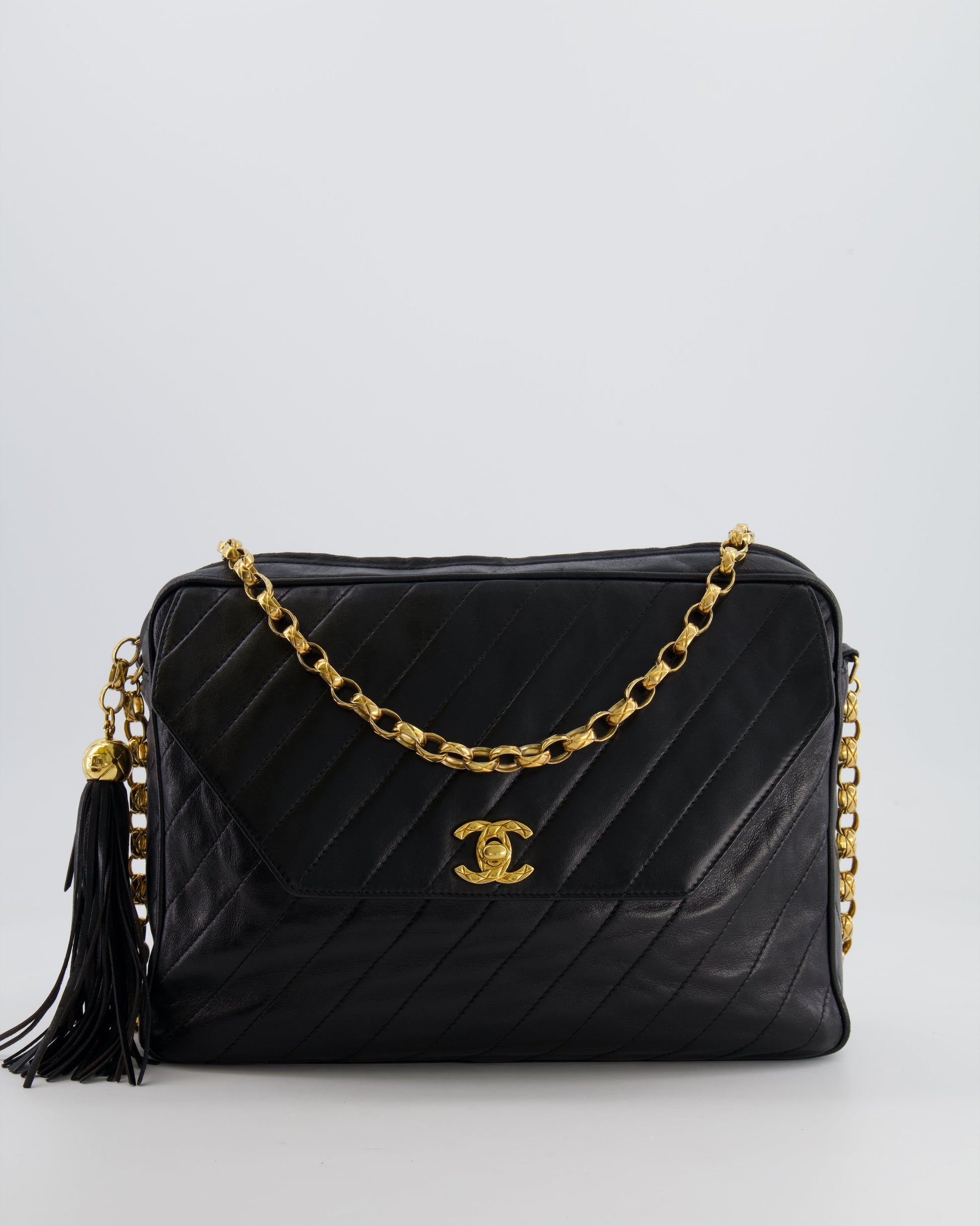 Chanel Black Large Camera Camera Bag - Rovelle Bags