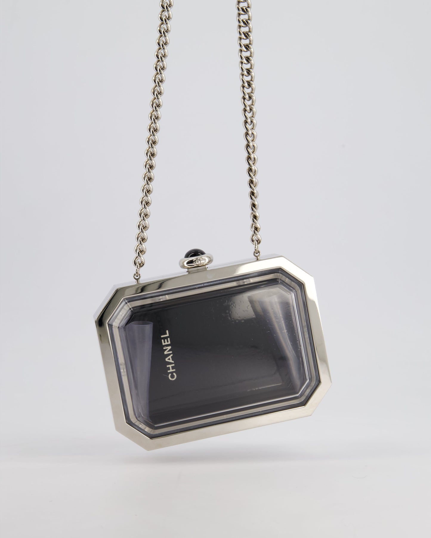 Chanel *Limited Edition* Chanel Silver, Black Clutch Bag - Rovelle Bags