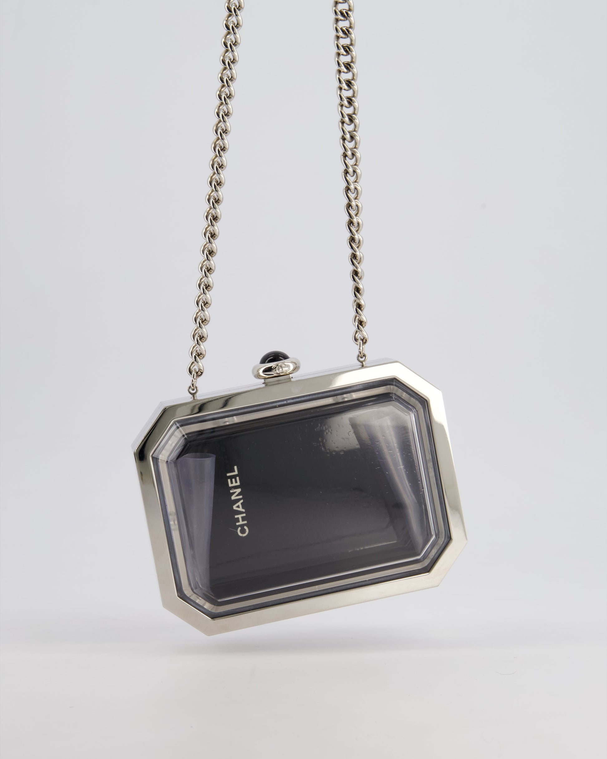 Chanel *Limited Edition* Chanel Silver, Black Clutch Bag - Rovelle Bags