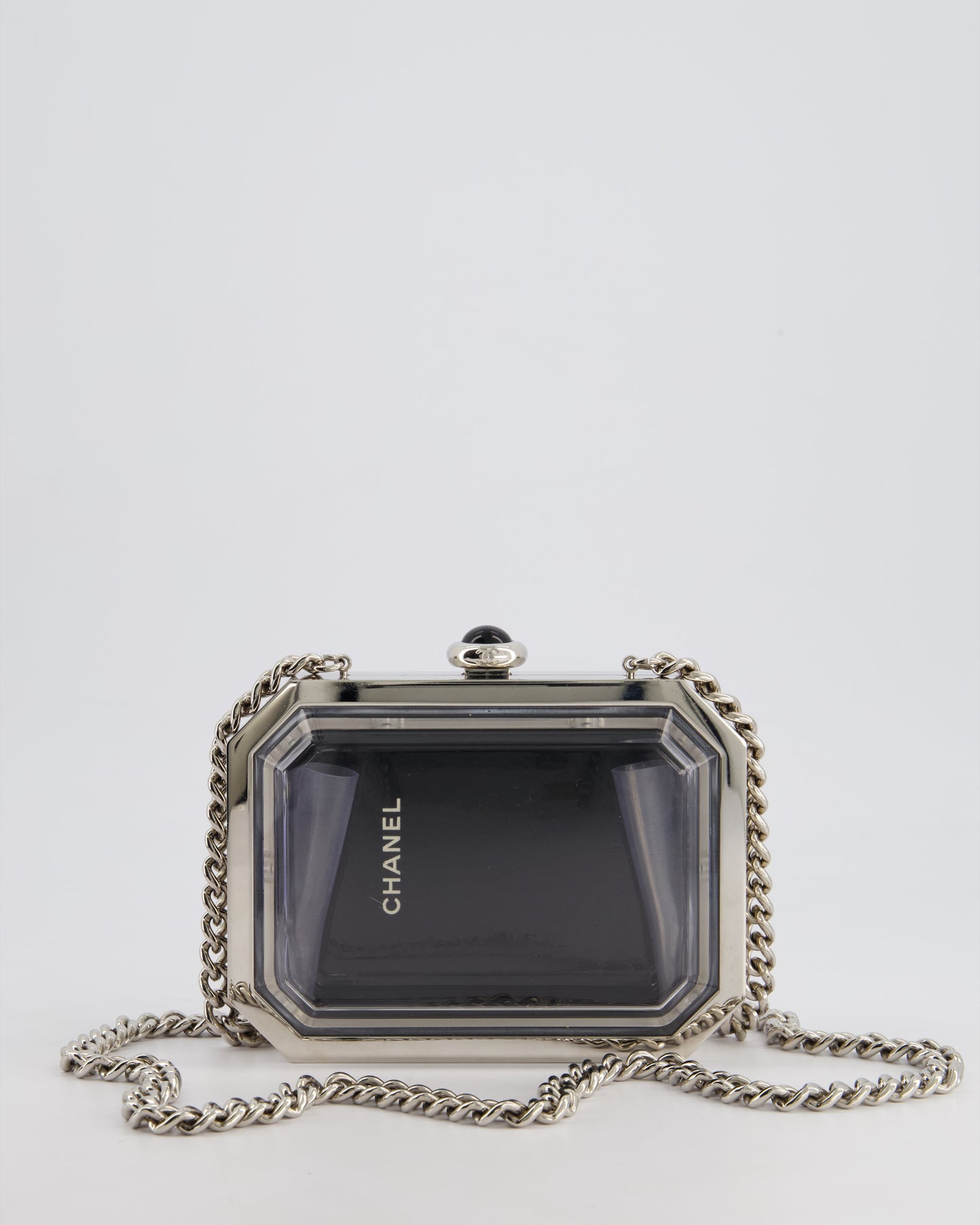 Chanel *Limited Edition* Chanel Silver, Black Clutch Bag - Rovelle Bags