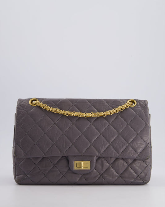 Chanel Grey Medium Reissue 2.55 Double Flap Bag - Rovelle Bags