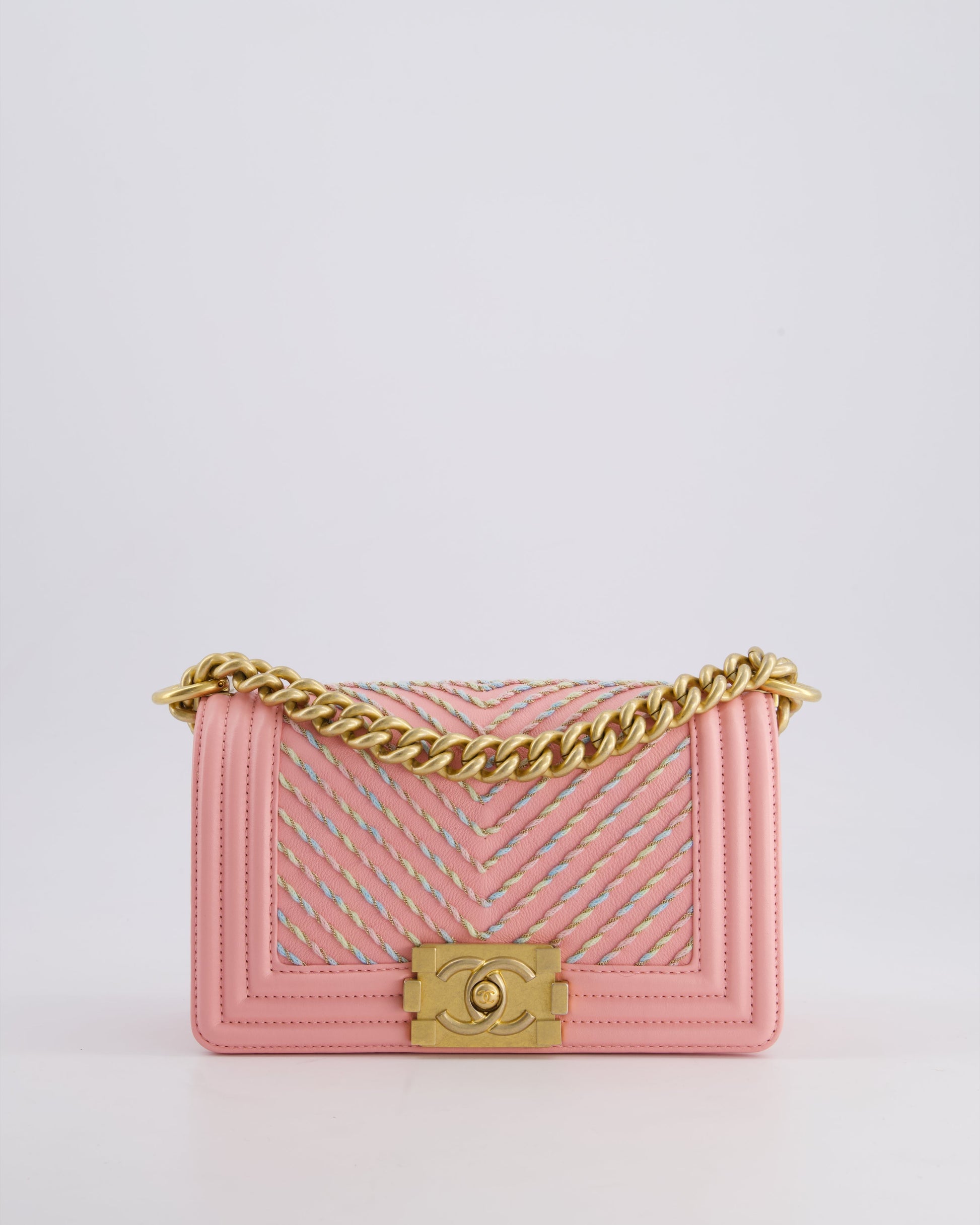 Chanel Pink Small Boy Handbag - Rovelle Bags