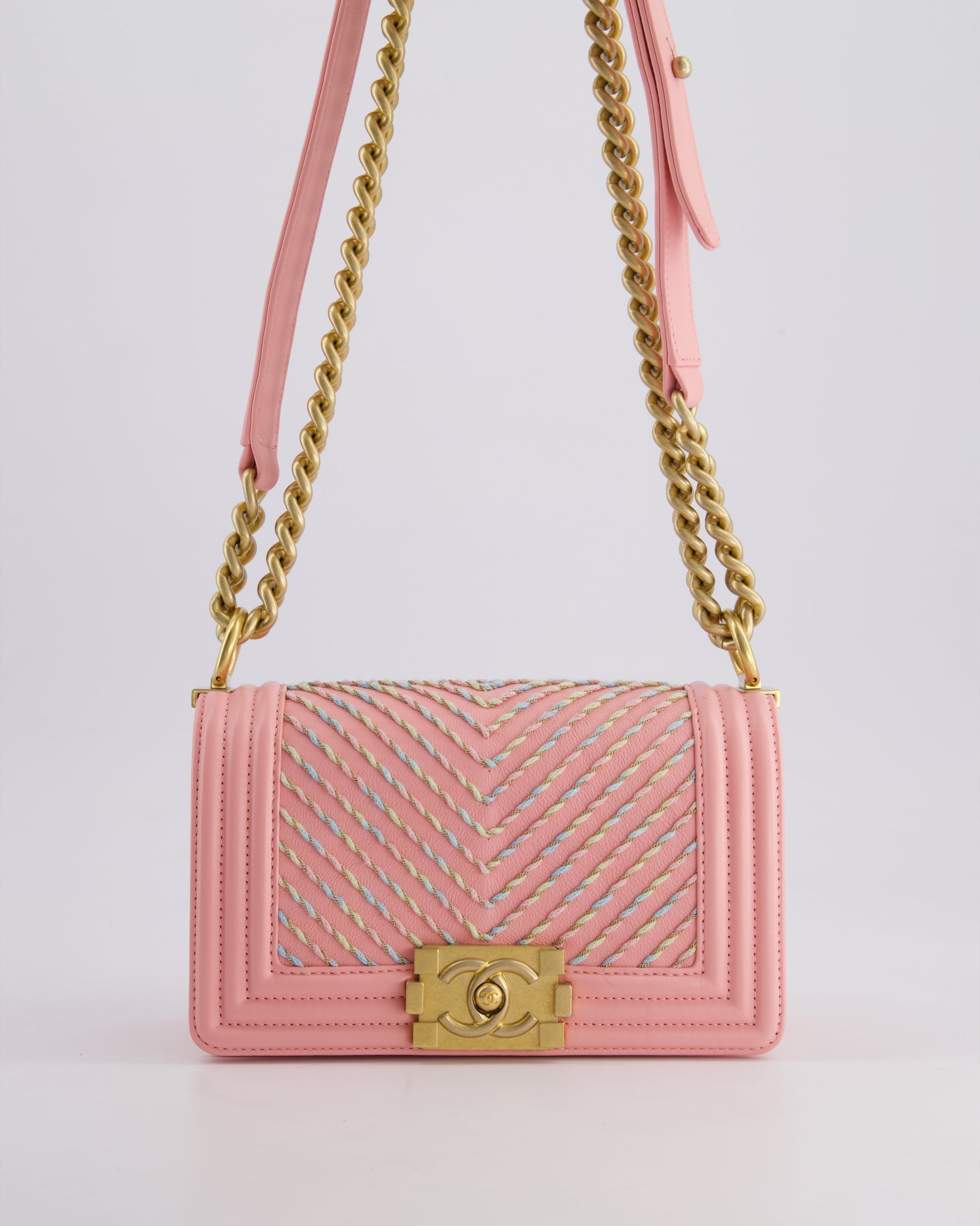 Chanel Pink Small Boy Handbag - Rovelle Bags