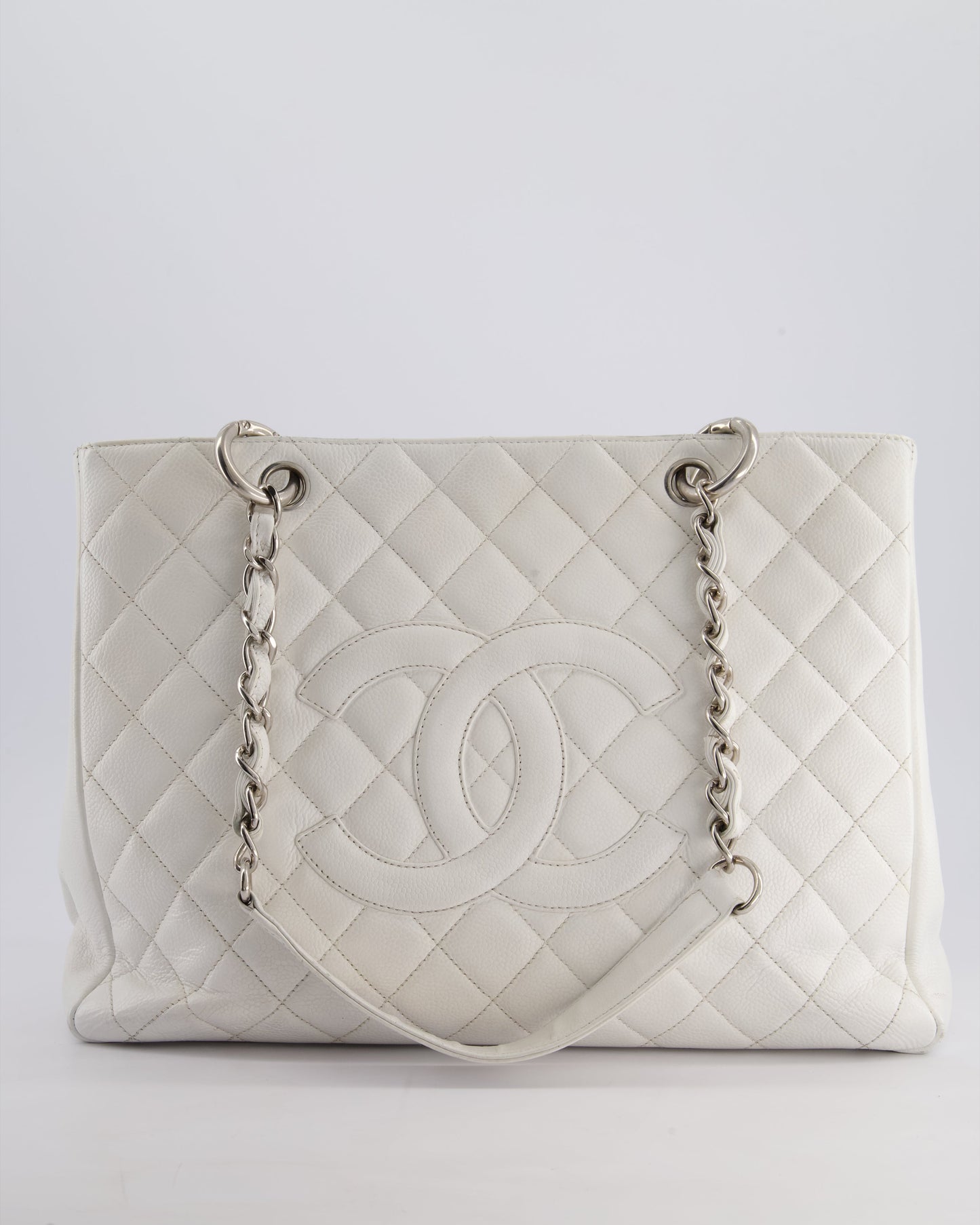 Chanel White GST Tote Tote Bag - Rovelle Bags