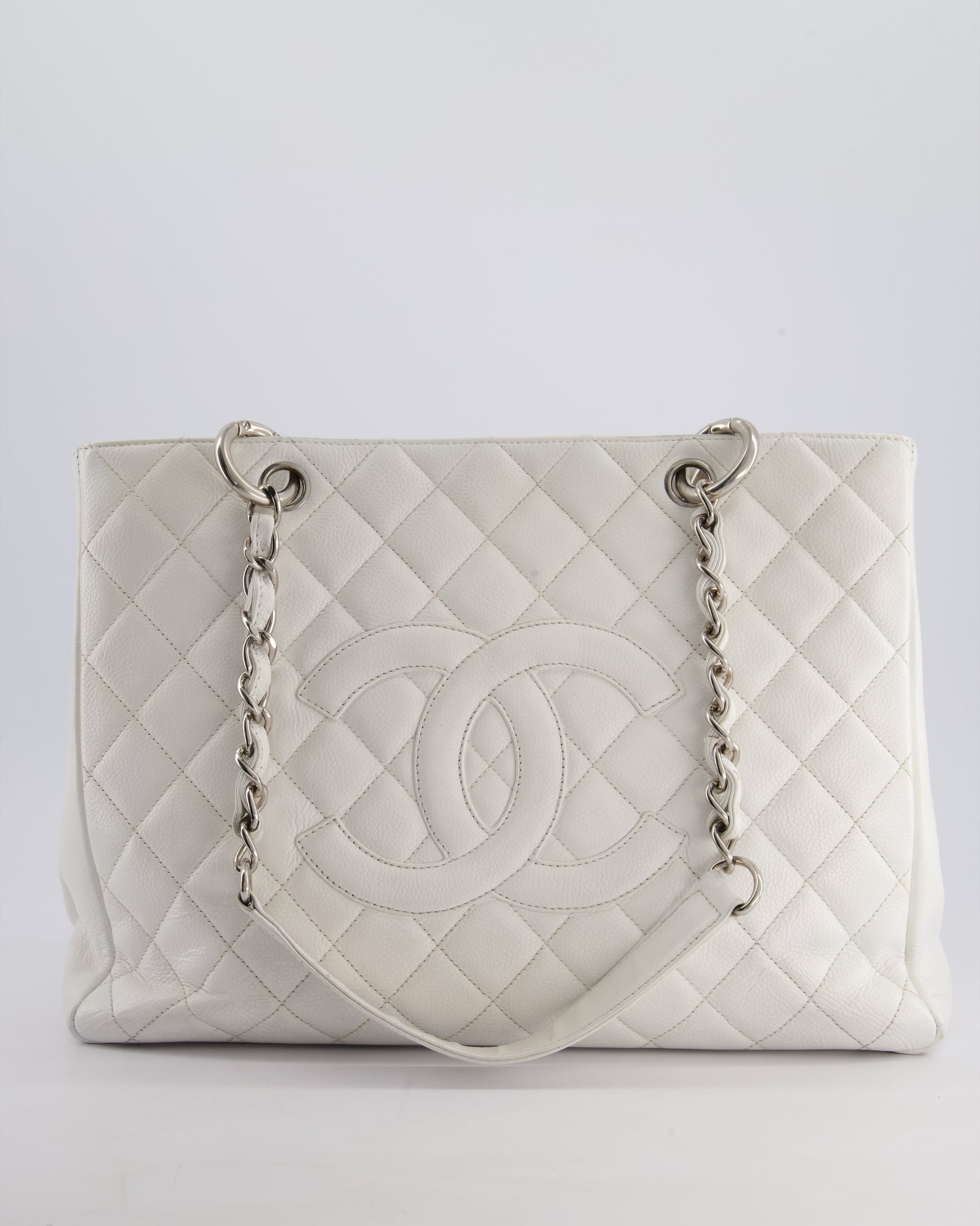Chanel White GST Tote Tote Bag - Rovelle Bags