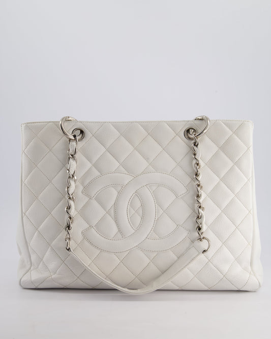 Chanel White GST Tote Tote Bag - Rovelle Bags