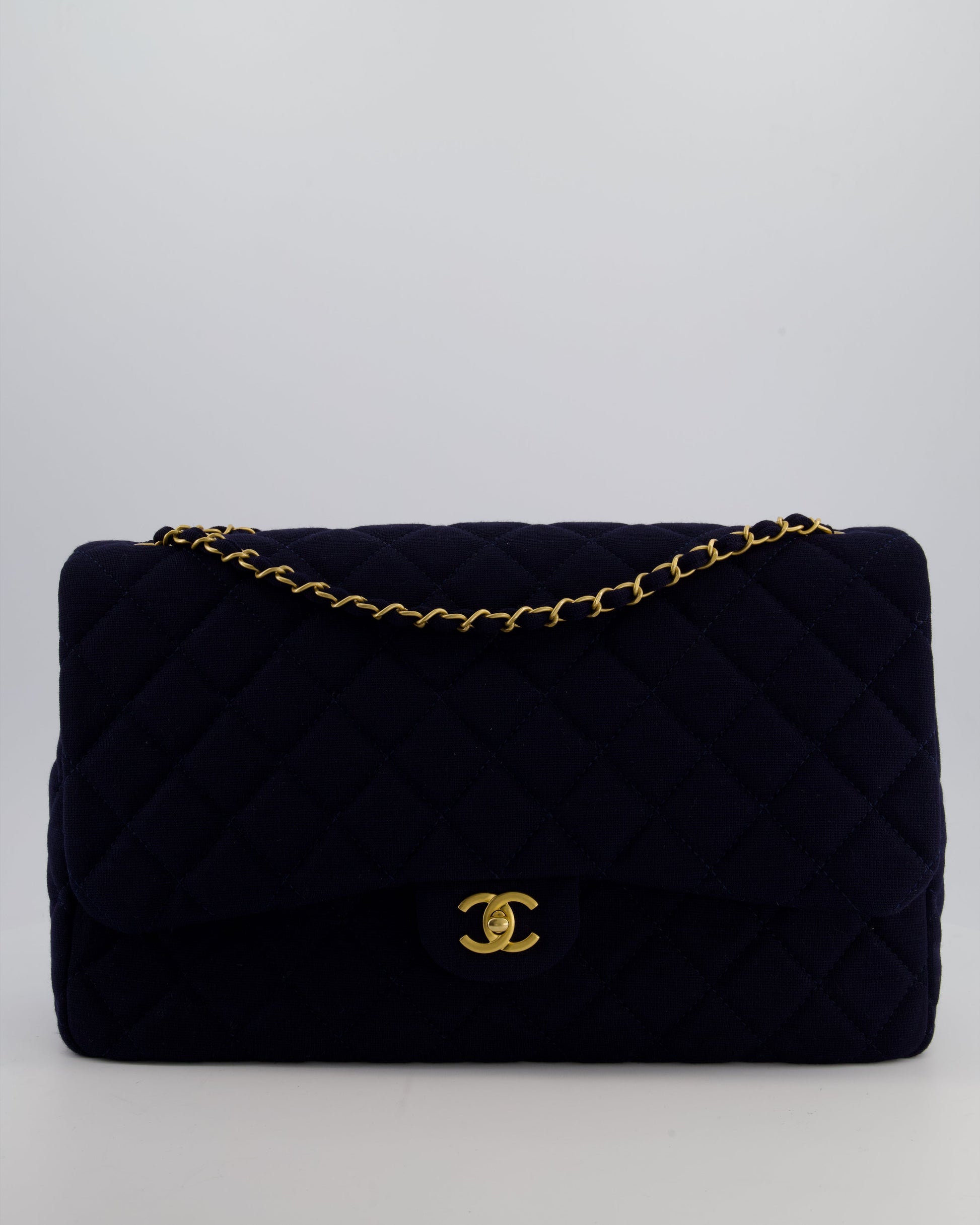 Chanel *HOT* Chanel Navy XXL Single Flap Bag - Rovelle Bags