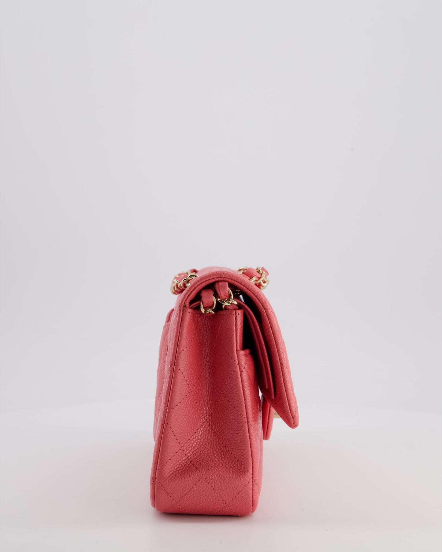 Chanel *HOT* Chanel Coral Pink Classic Flap Bag - Rovelle Bags