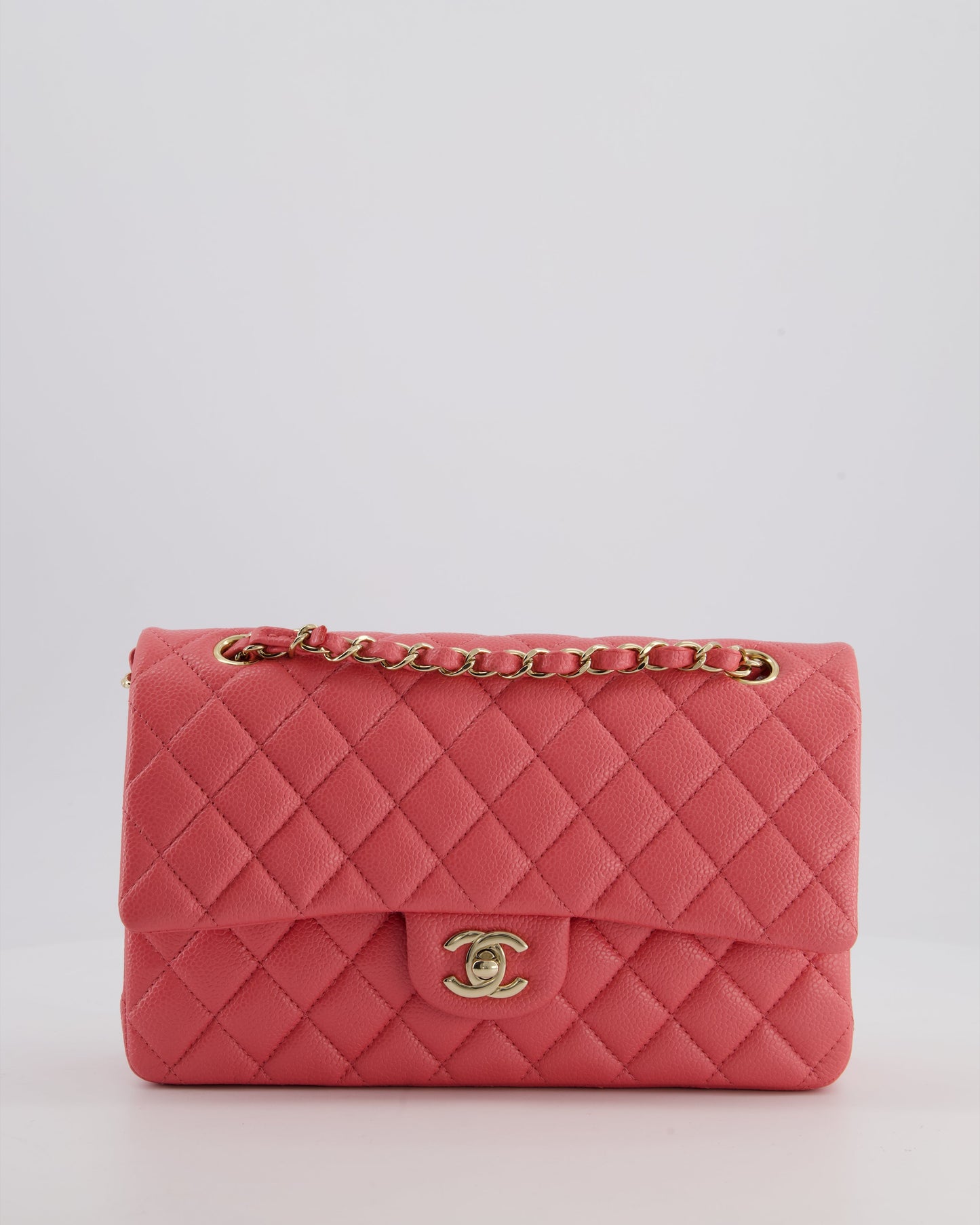 Chanel *HOT* Chanel Coral Pink Classic Flap Bag - Rovelle Bags