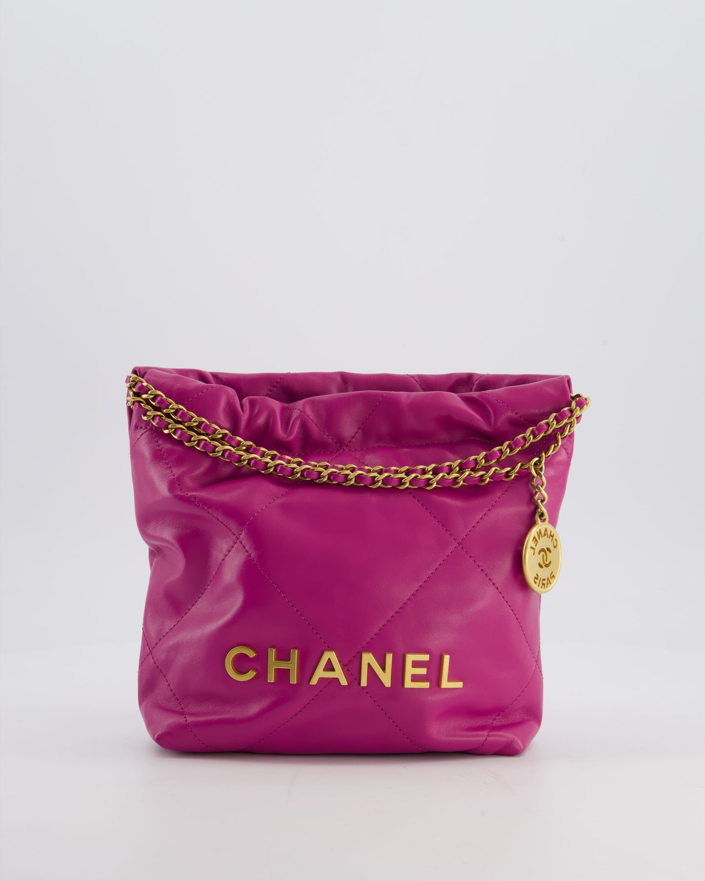 Chanel Magnolia Pink Mini 22 Handbag - Rovelle Bags