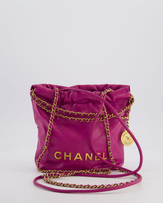 Chanel Magnolia Pink Mini 22 Handbag - Rovelle Bags