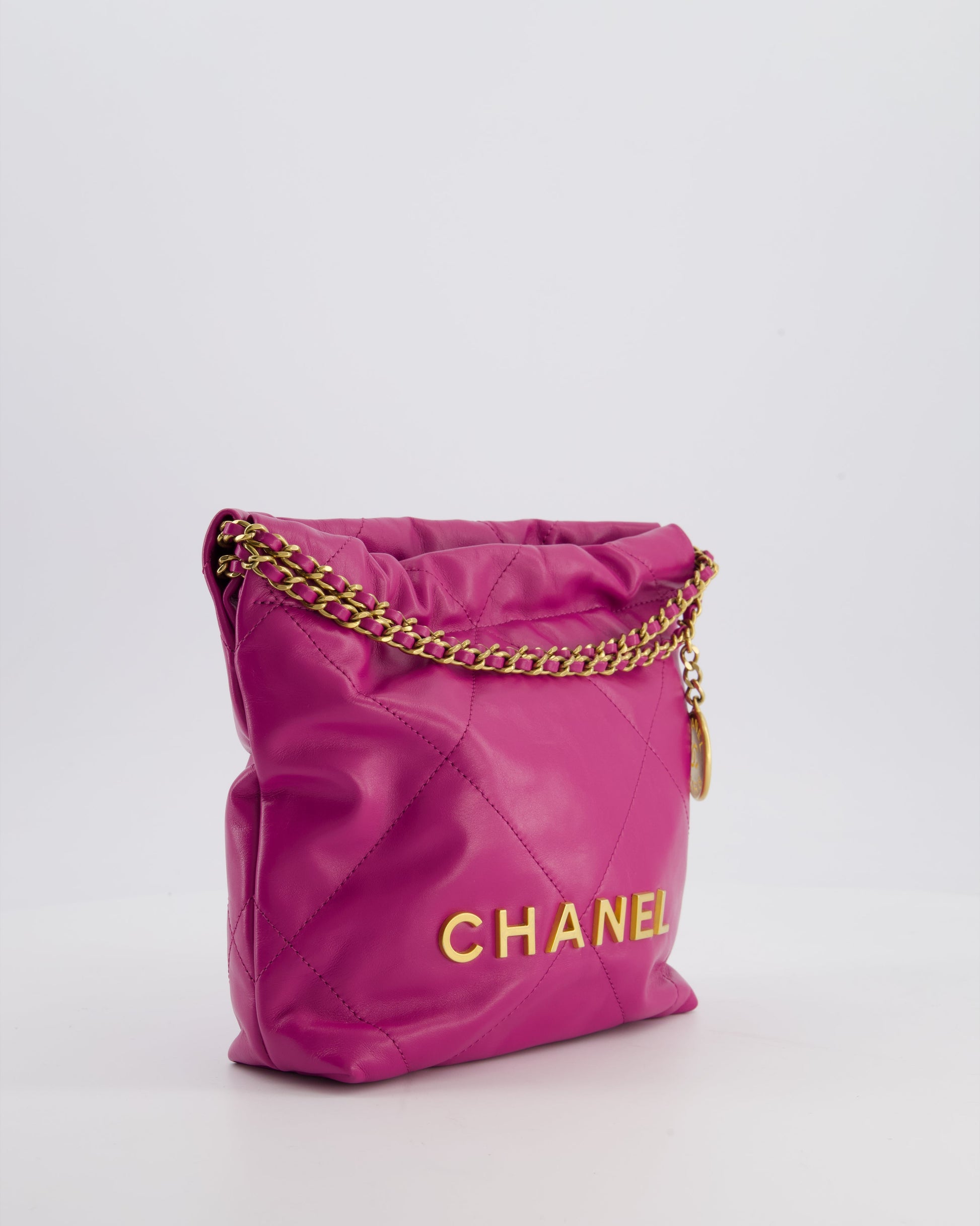 Chanel Magnolia Pink Mini 22 Handbag - Rovelle Bags