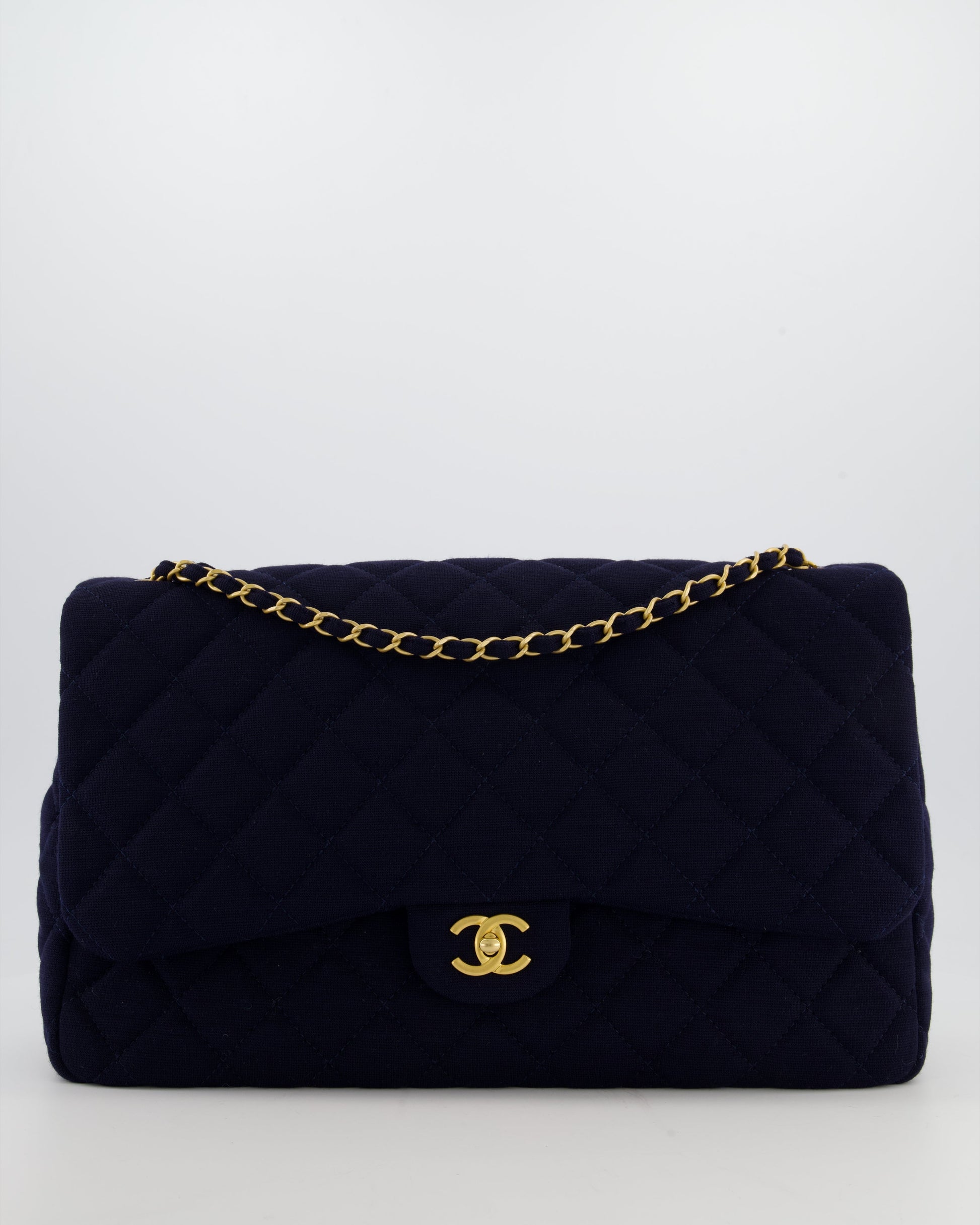 Chanel *HOT* Chanel Navy XXL Single Flap Bag - Rovelle Bags