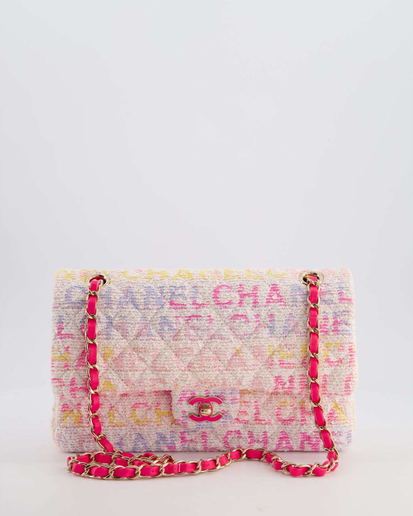 Chanel 2024 White & Pastel Multicolour Flap Bag - Rovelle Bags