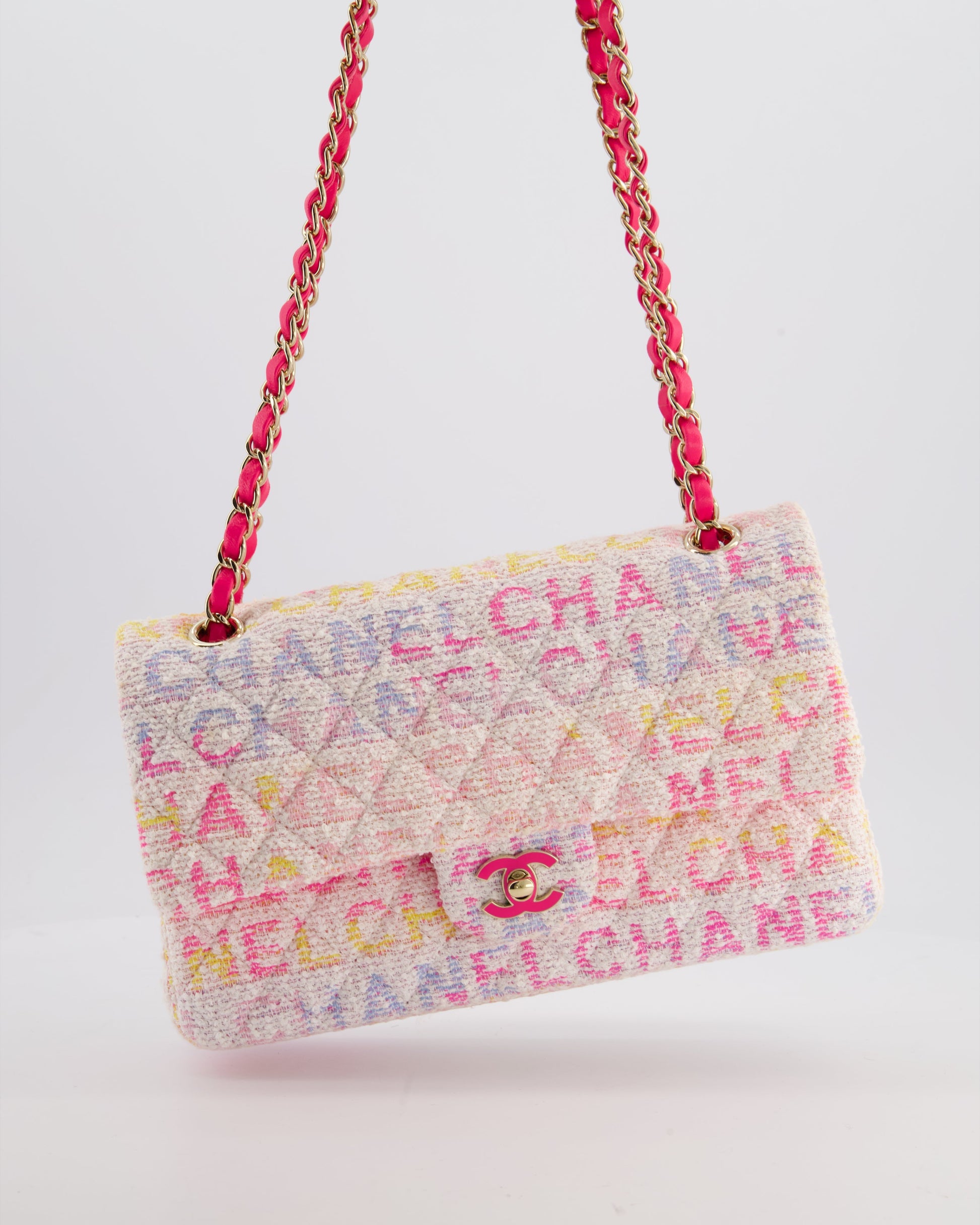 Chanel 2024 White & Pastel Multicolour Flap Bag - Rovelle Bags