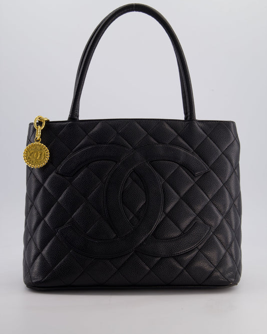 Chanel Black Medallion Tote in Black Tote Bag - Rovelle Bags
