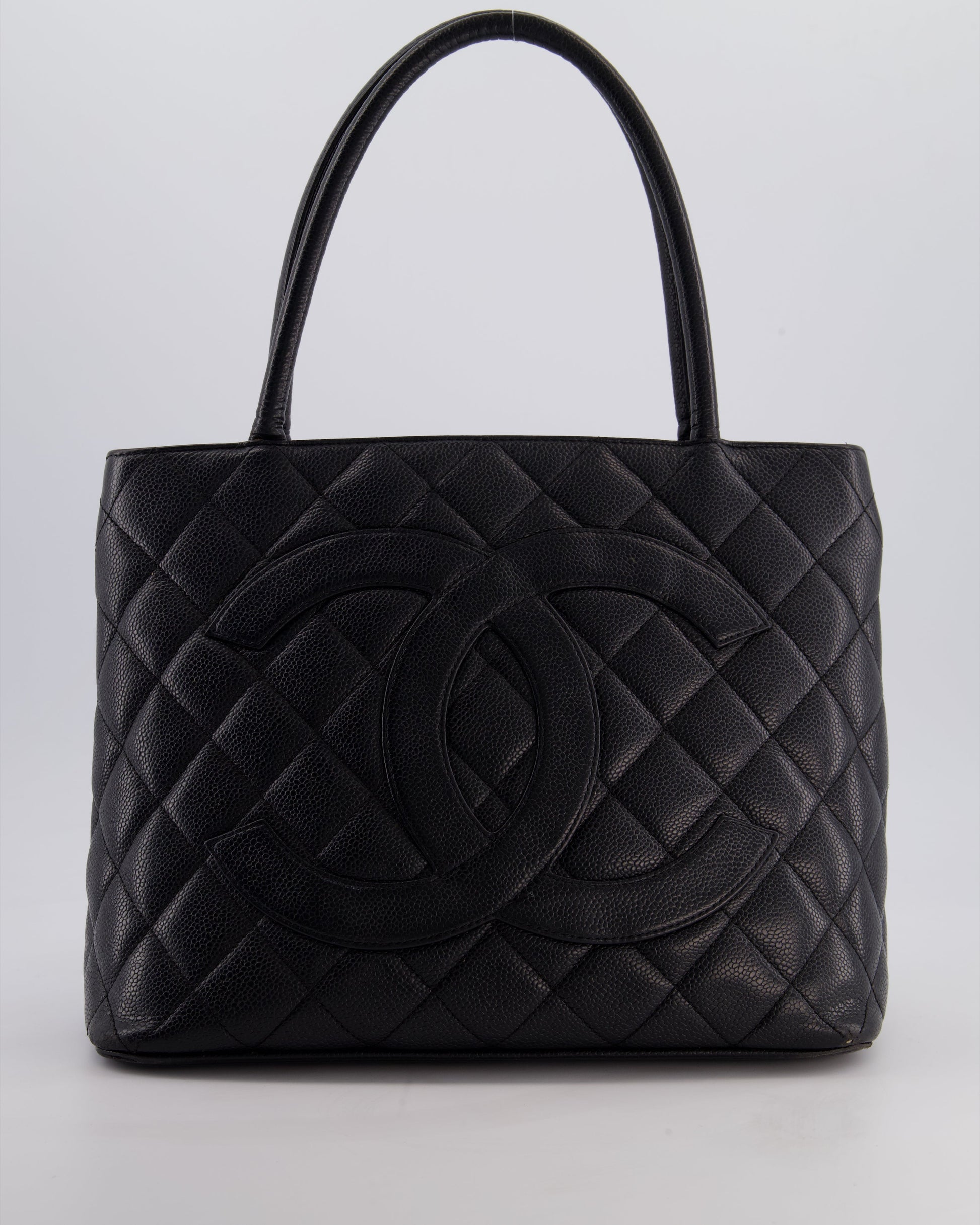Chanel Black Medallion Tote in Black Tote Bag - Rovelle Bags