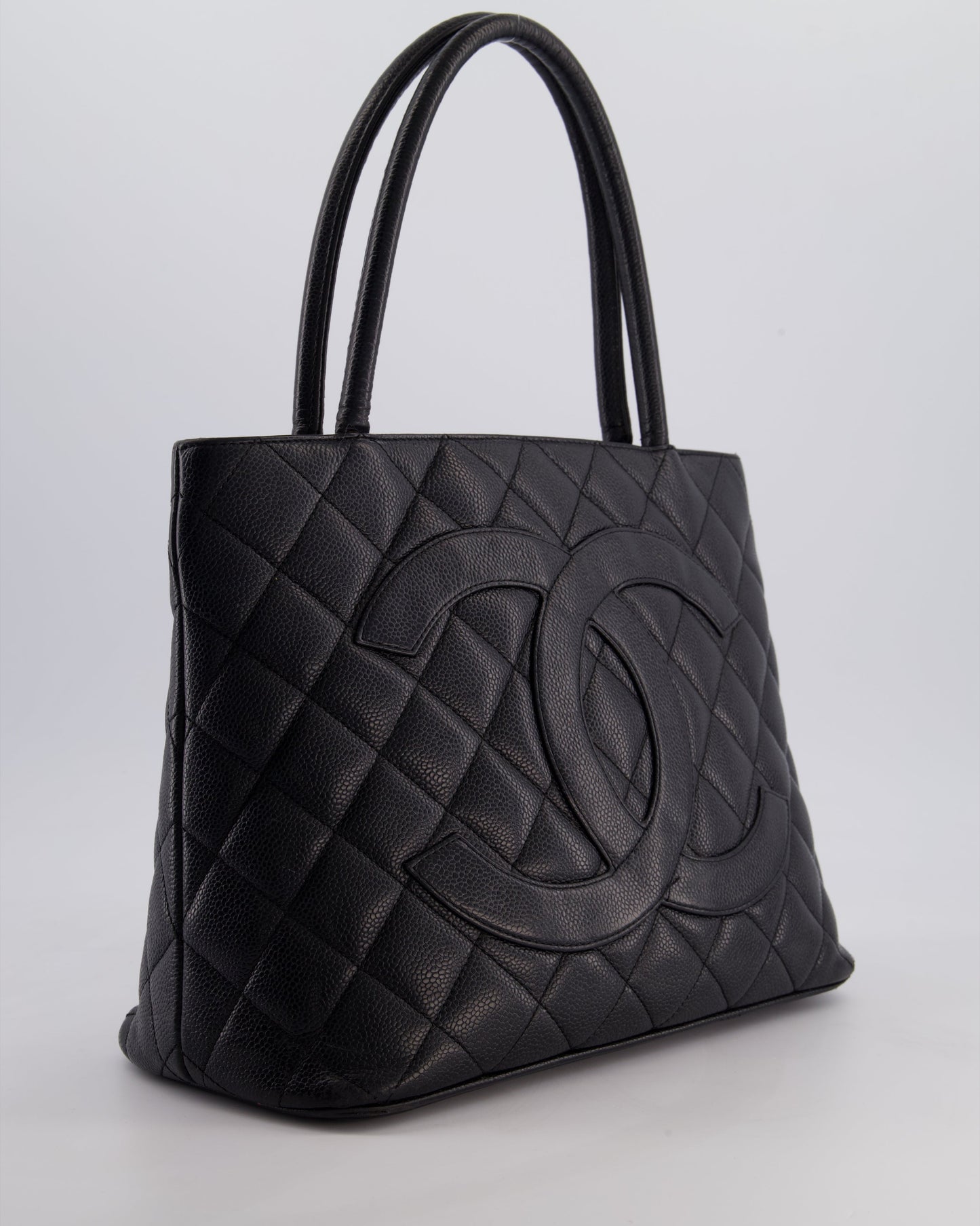 Chanel Black Medallion Tote in Black Tote Bag - Rovelle Bags
