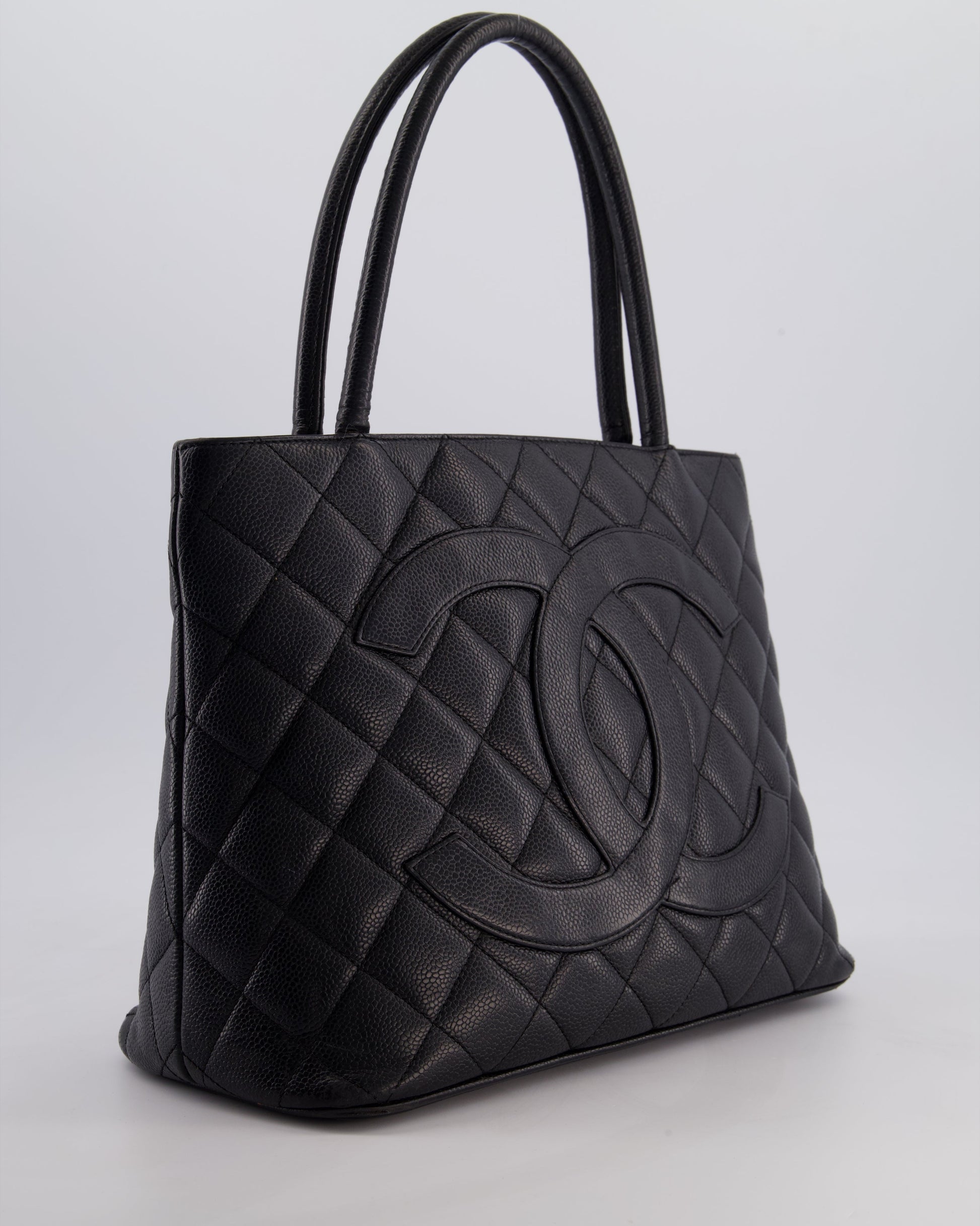 Chanel Black Medallion Tote in Black Tote Bag - Rovelle Bags