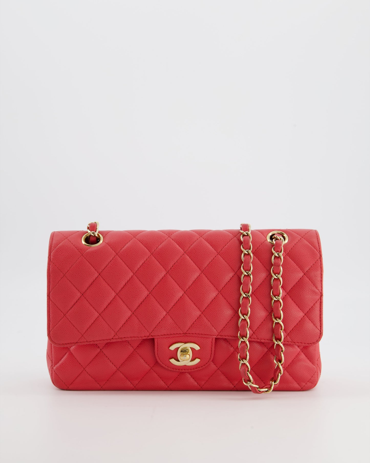 Chanel Pink Medium Classic Double Flap Flap Bag - Rovelle Bags