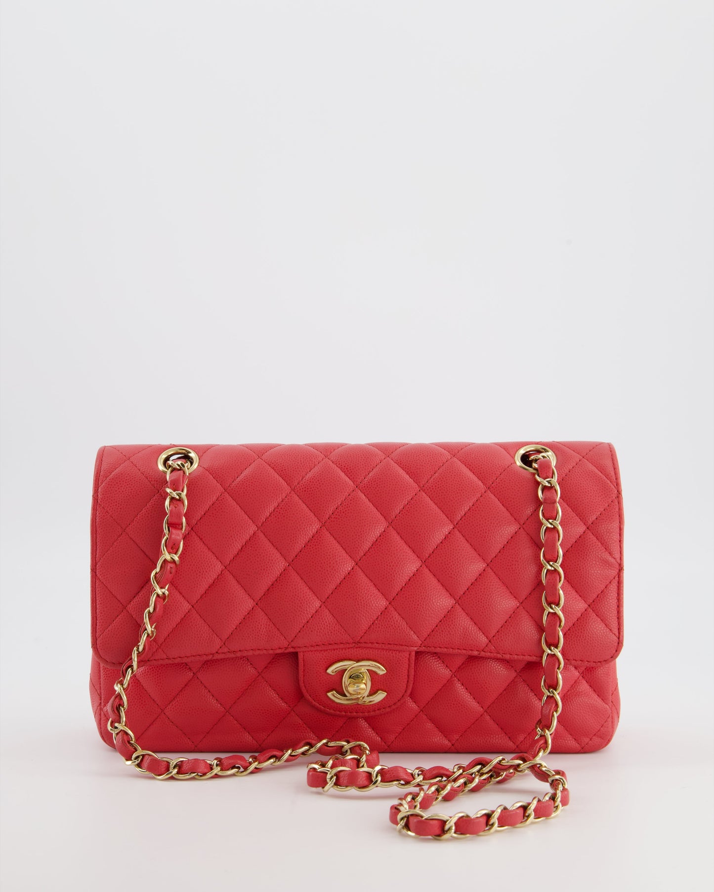 Chanel Pink Medium Classic Double Flap Flap Bag - Rovelle Bags