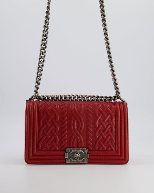 Chanel Limited Edition Red Medium -Edinburgh Handbag - Rovelle Bags