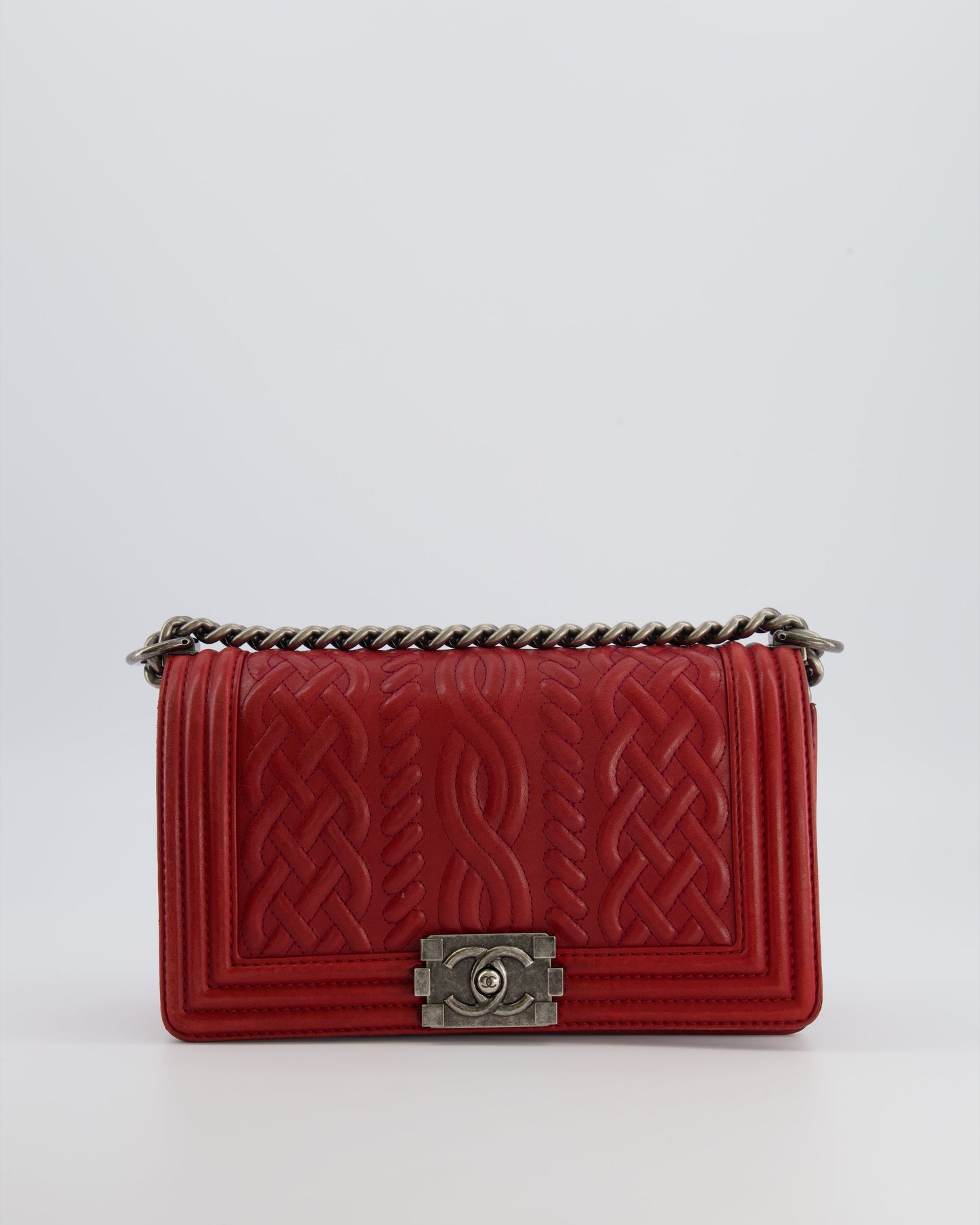 Chanel Limited Edition Red Medium -Edinburgh Handbag - Rovelle Bags