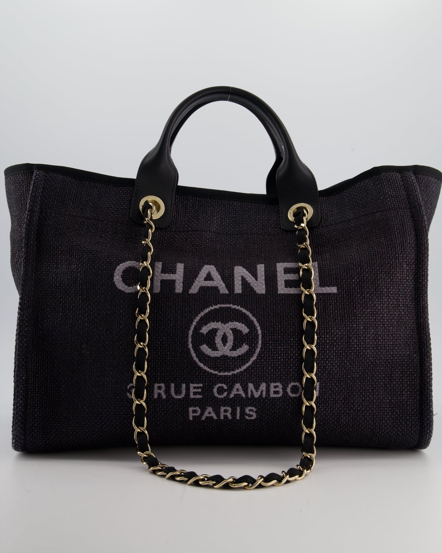 Chanel Deauville Tote Raffia Tote Bag - Rovelle Bags