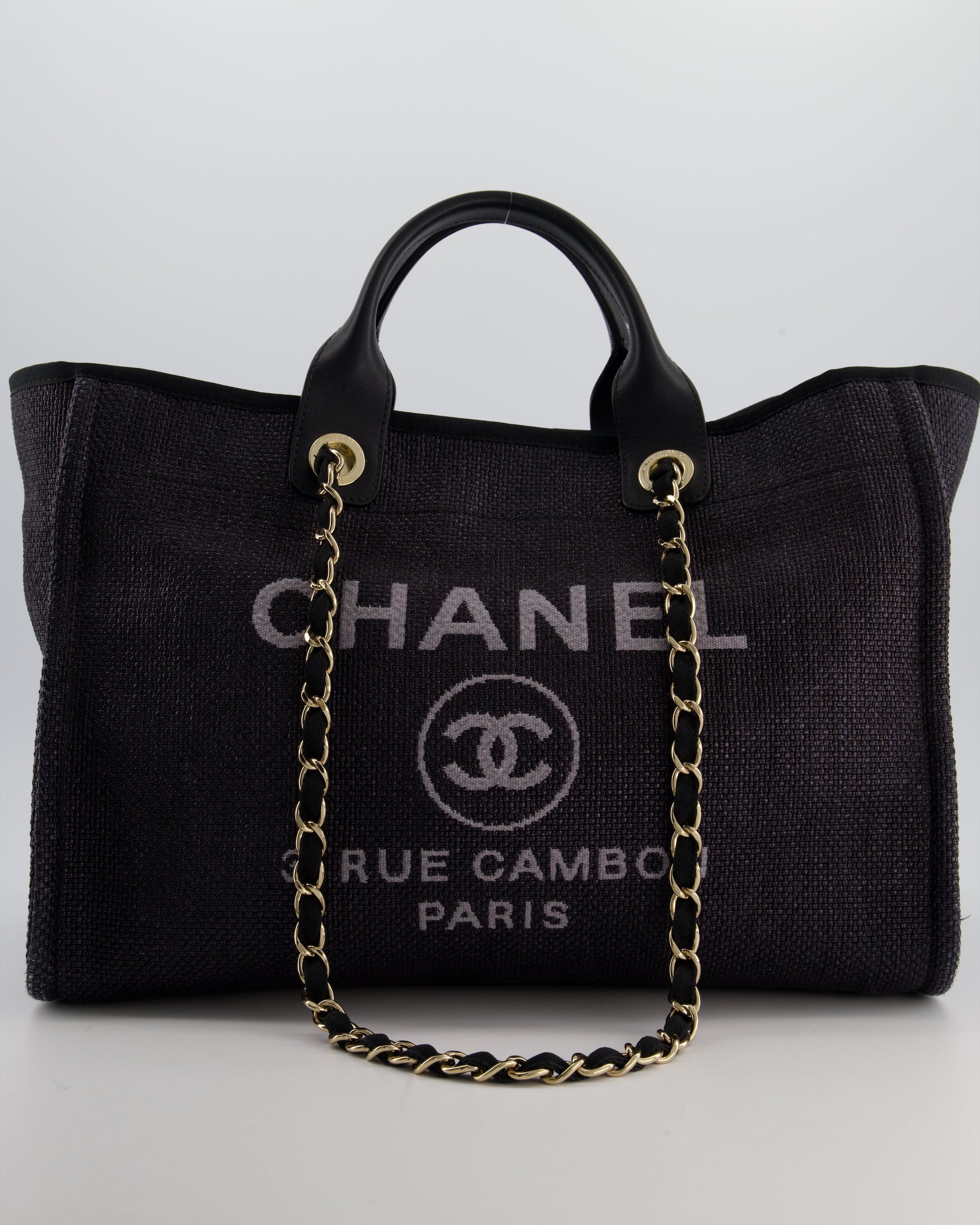 Chanel Deauville Tote Raffia Tote Bag - Rovelle Bags