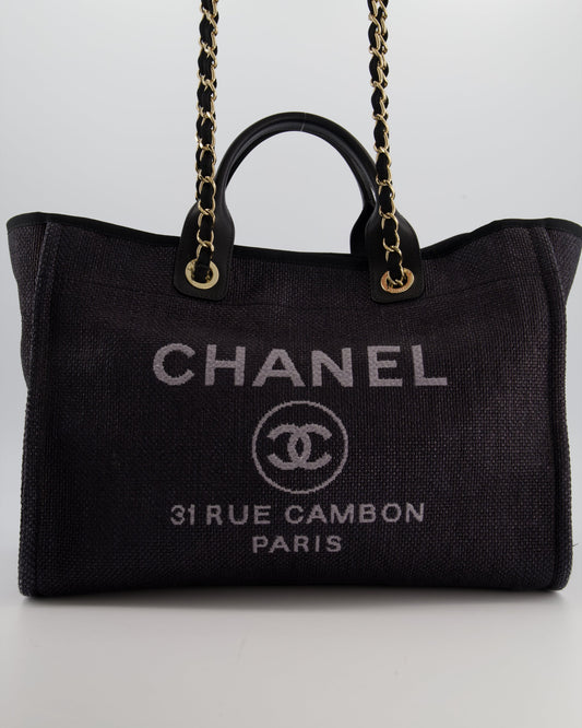 Chanel Deauville Tote Raffia Tote Bag - Rovelle Bags